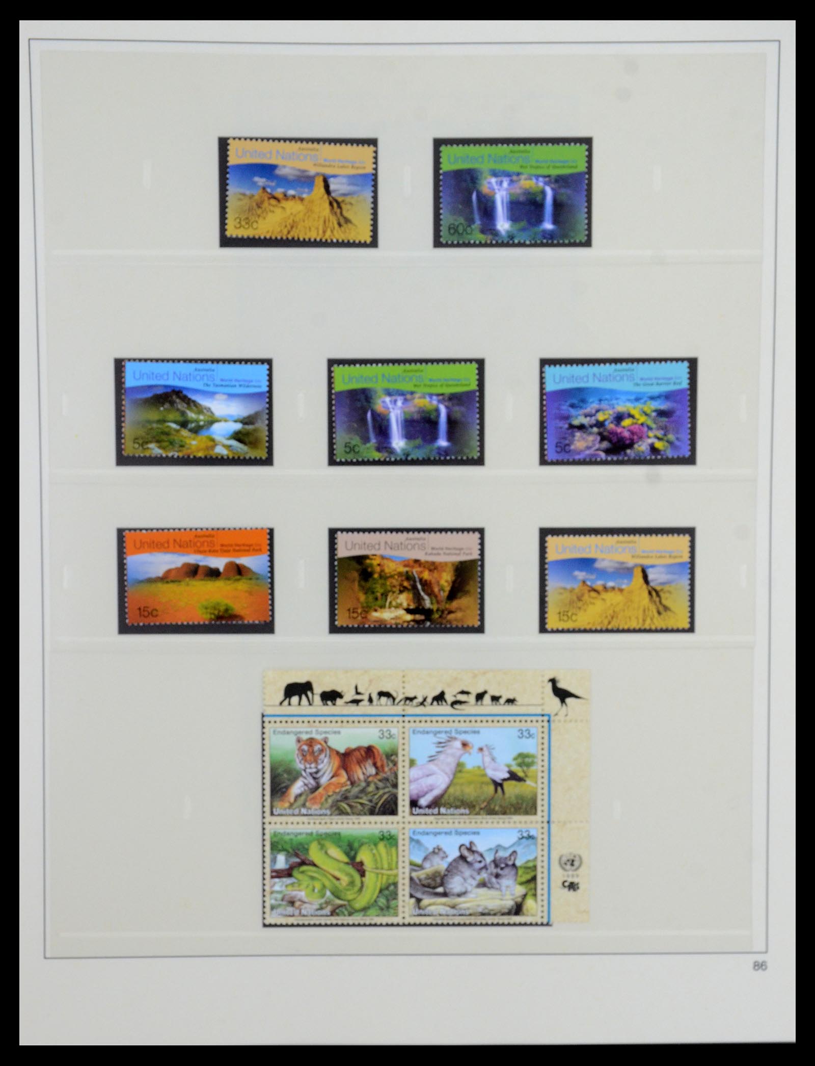 35879 086 - Postzegelverzameling 35879 Verenigde Naties 1951-2012.