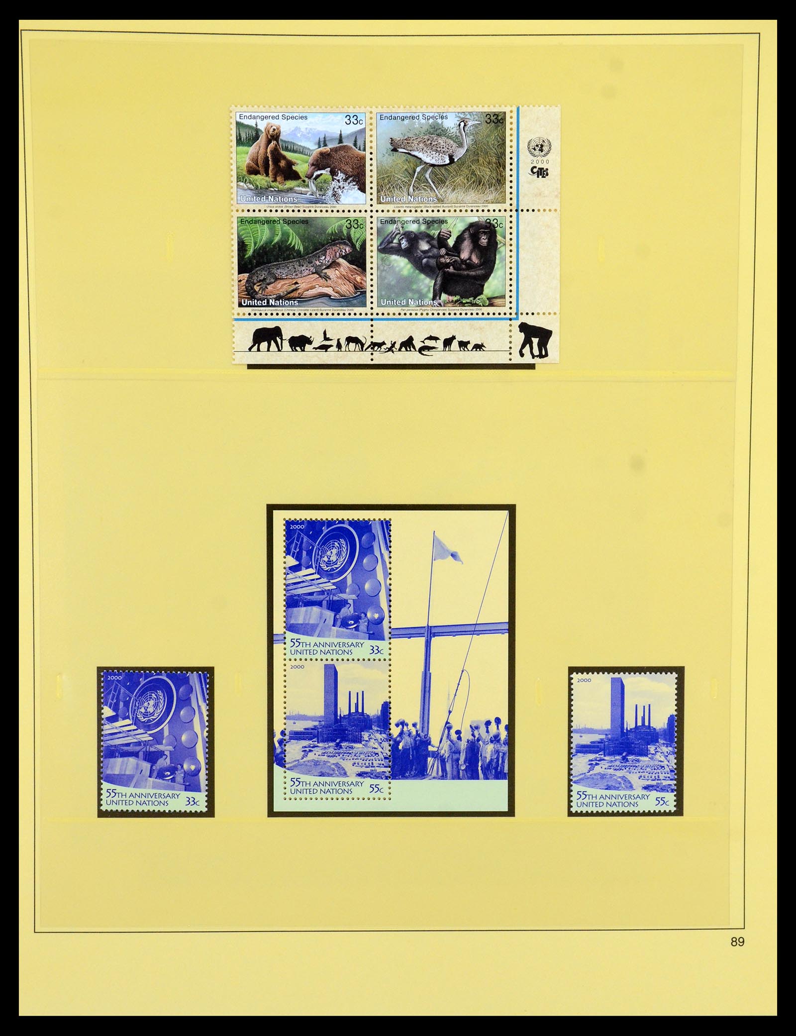 35879 089 - Postzegelverzameling 35879 Verenigde Naties 1951-2012.
