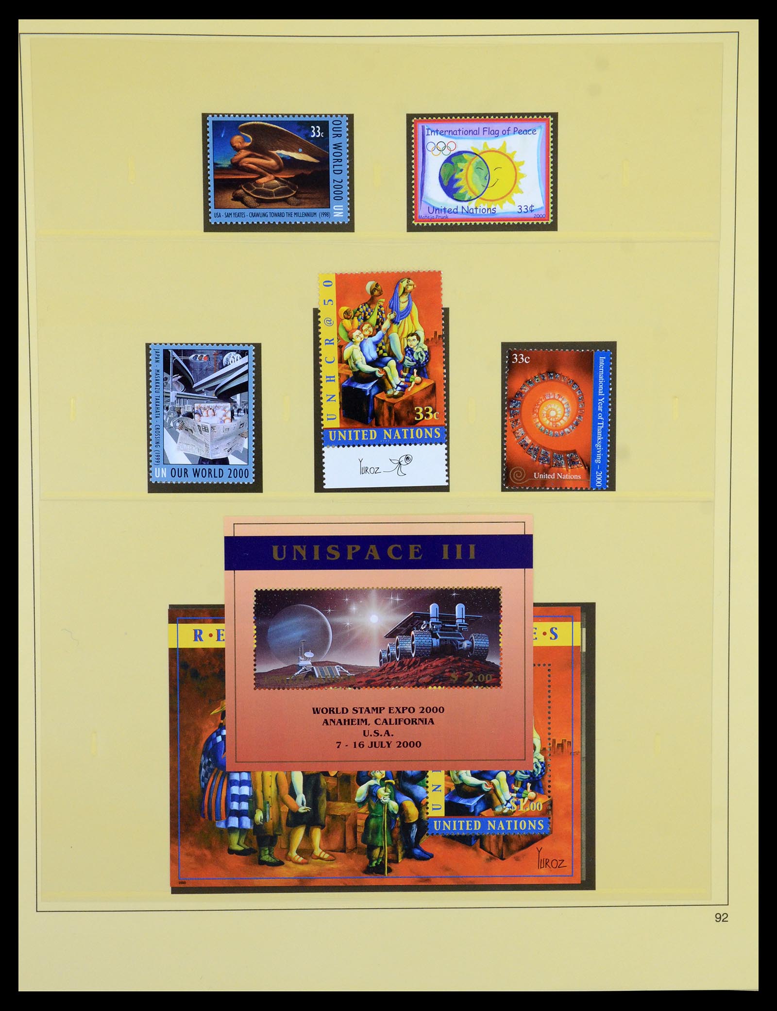 35879 092 - Postzegelverzameling 35879 Verenigde Naties 1951-2012.