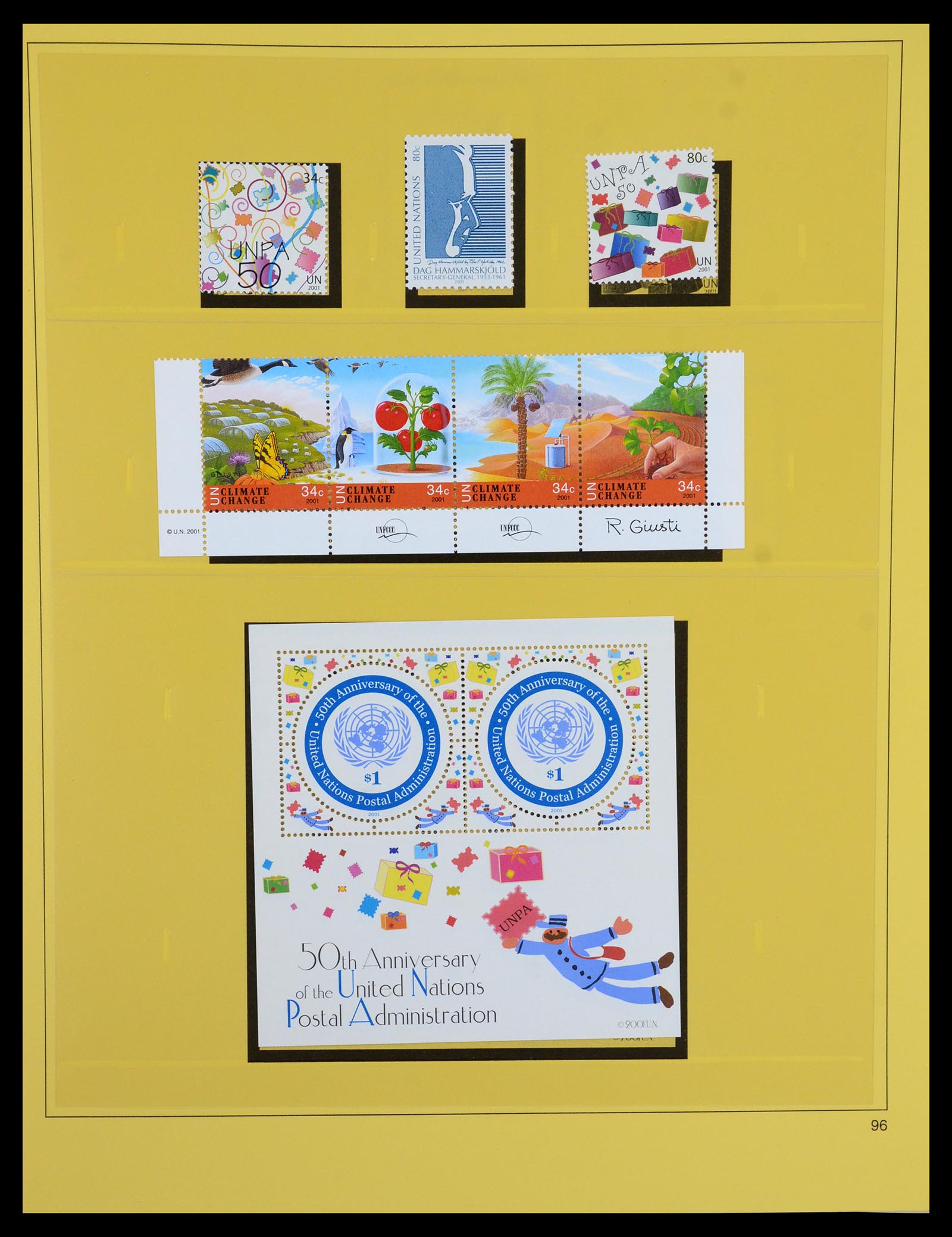 35879 096 - Postzegelverzameling 35879 Verenigde Naties 1951-2012.