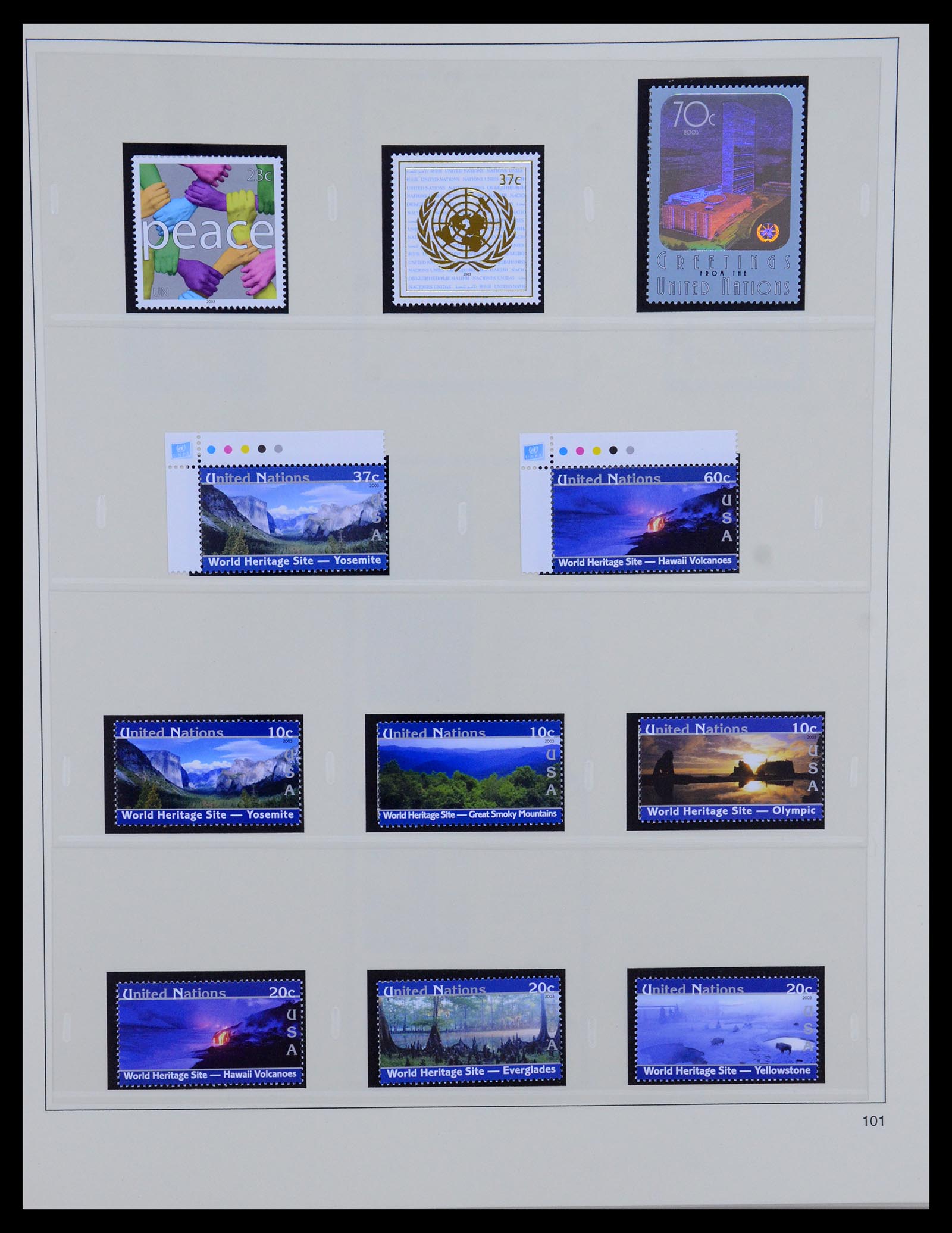 35879 100 - Postzegelverzameling 35879 Verenigde Naties 1951-2012.