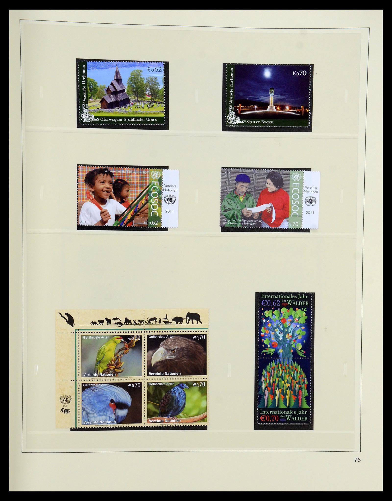 35879 343 - Postzegelverzameling 35879 Verenigde Naties 1951-2012.