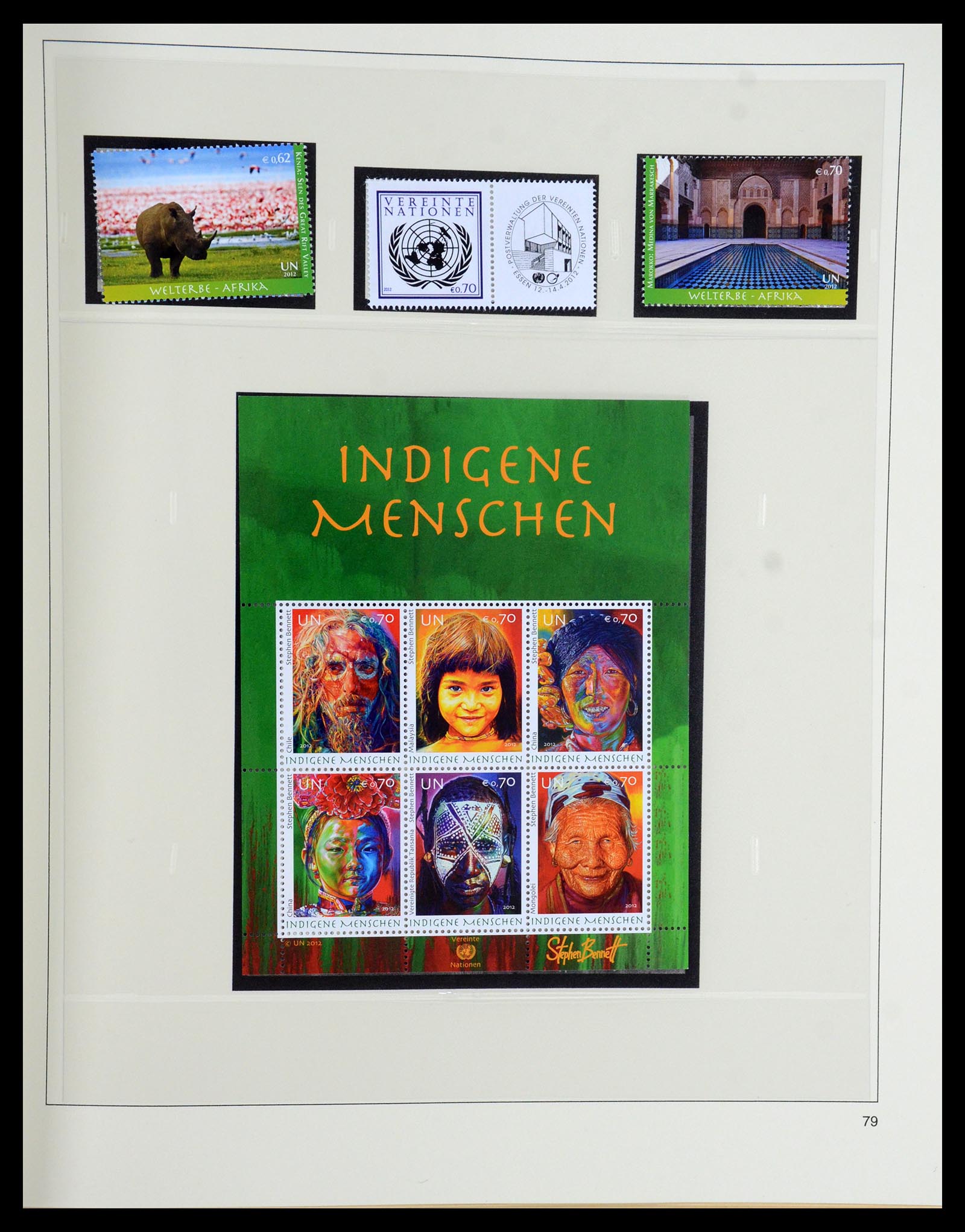 35879 346 - Postzegelverzameling 35879 Verenigde Naties 1951-2012.