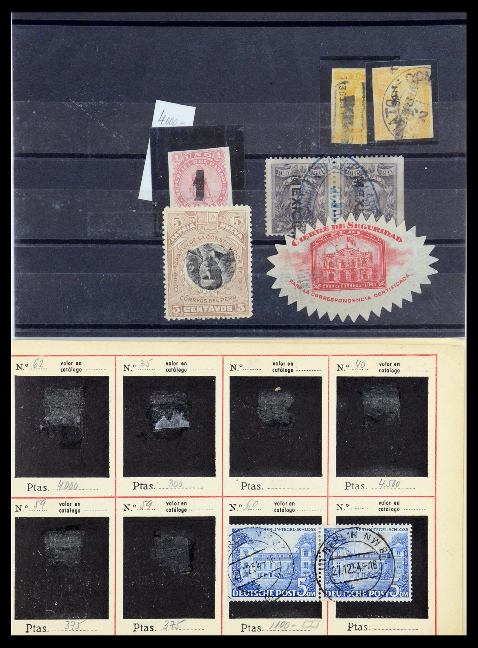 35882 001 - Postzegelverzameling 35882 Wereld uitzoekpartij 1850-1955.