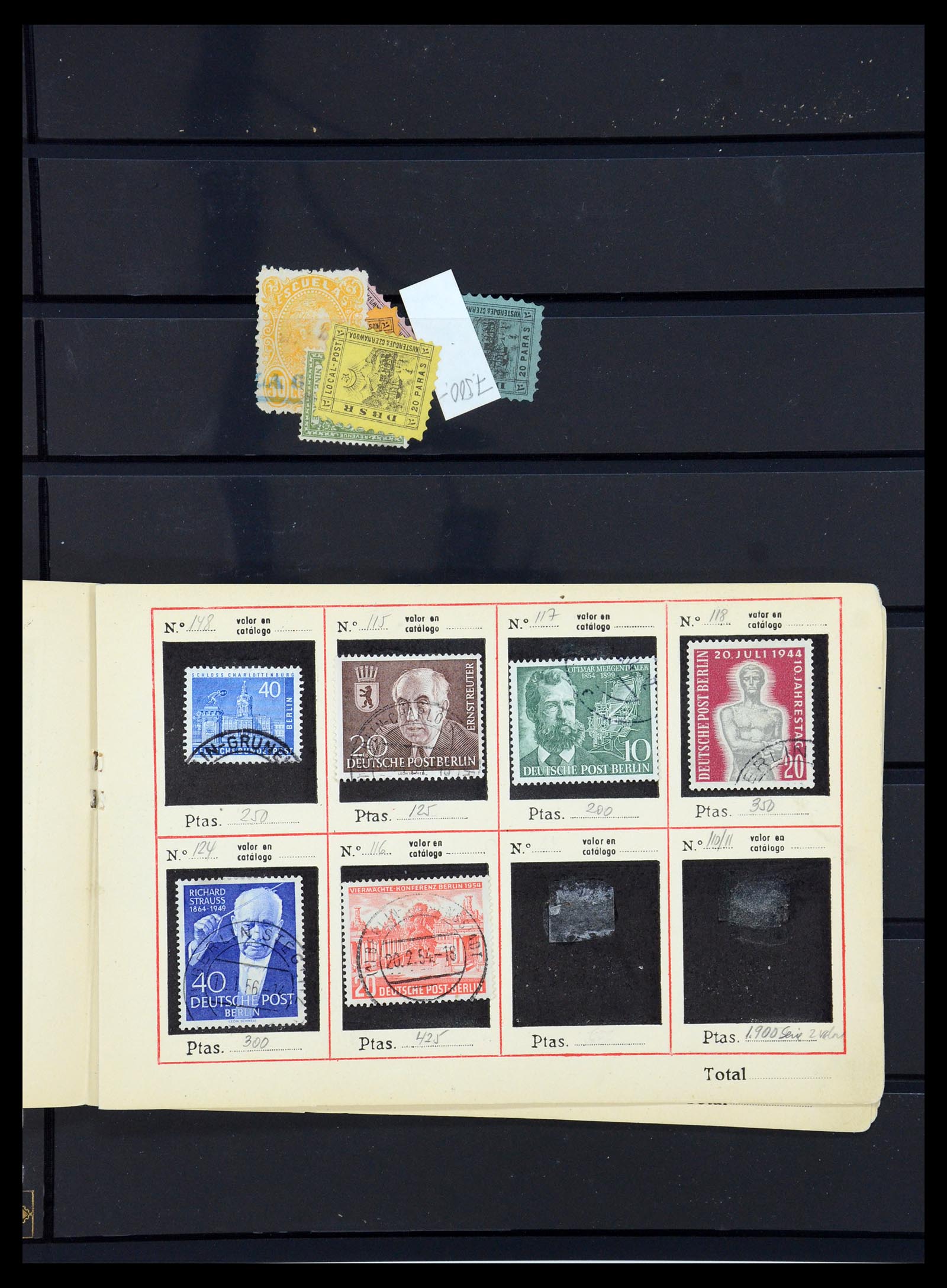 35882 010 - Postzegelverzameling 35882 Wereld uitzoekpartij 1850-1955.