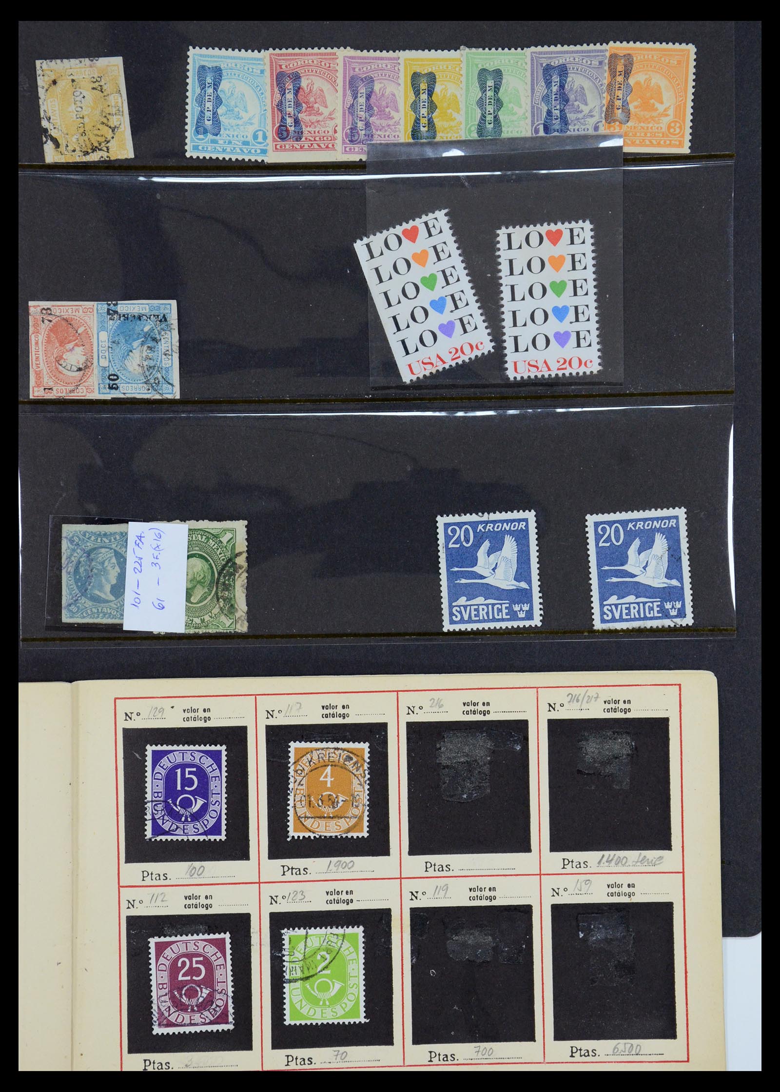 35882 019 - Postzegelverzameling 35882 Wereld uitzoekpartij 1850-1955.