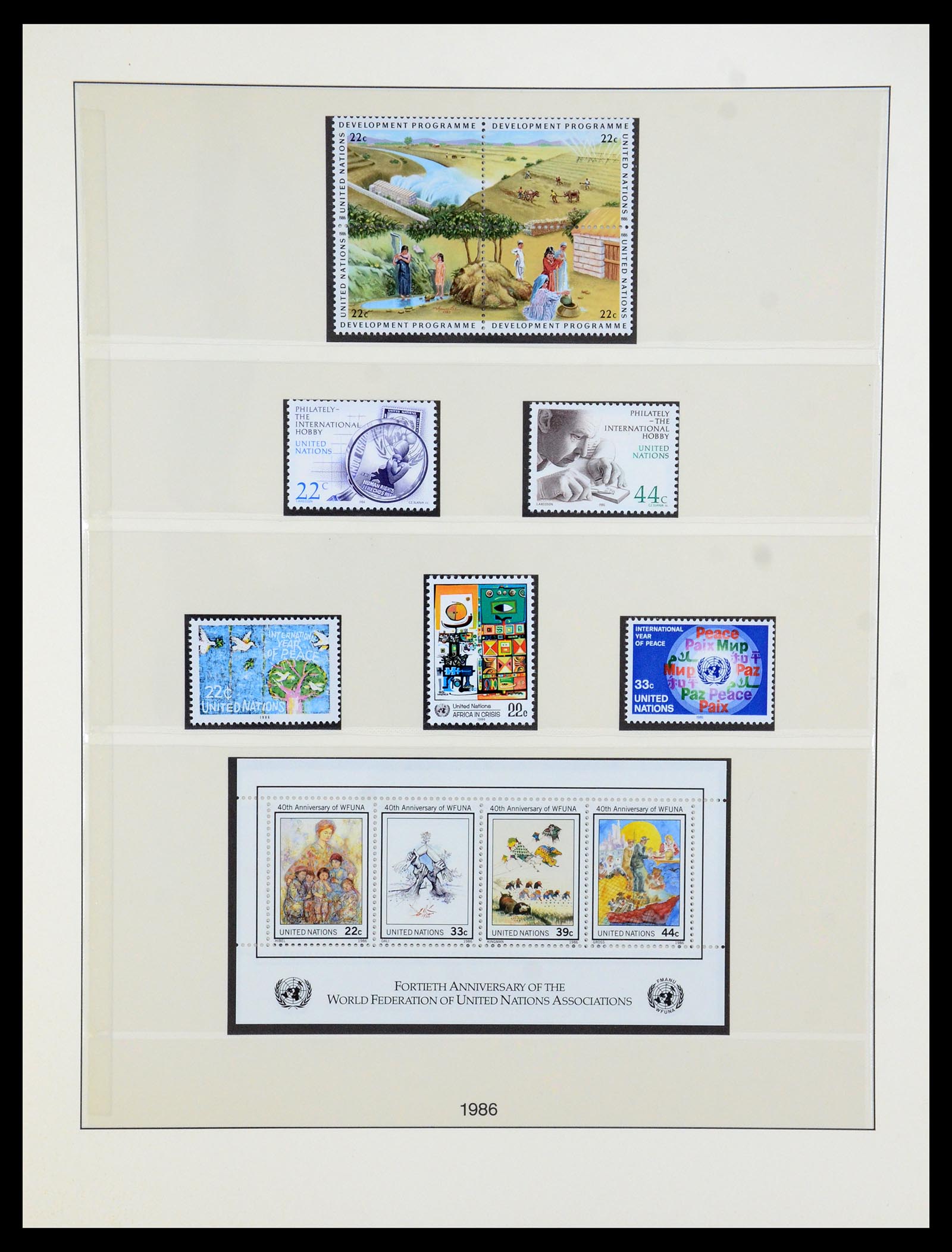 35883 050 - Postzegelverzameling 35883 Verenigde Naties 1951-2003.