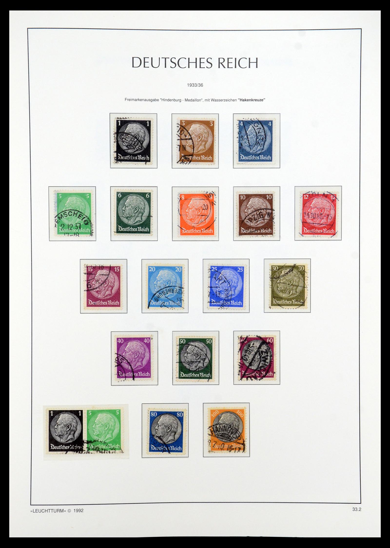 35884 002 - Postzegelverzameling 35884 Duitse Rijk 1933-1945.