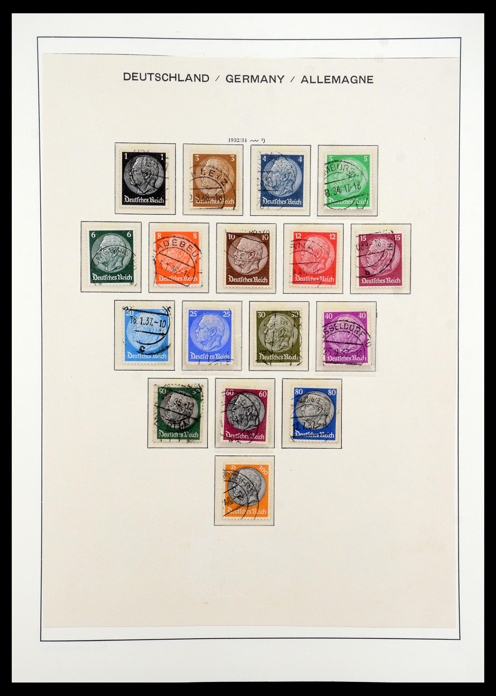35884 003 - Postzegelverzameling 35884 Duitse Rijk 1933-1945.