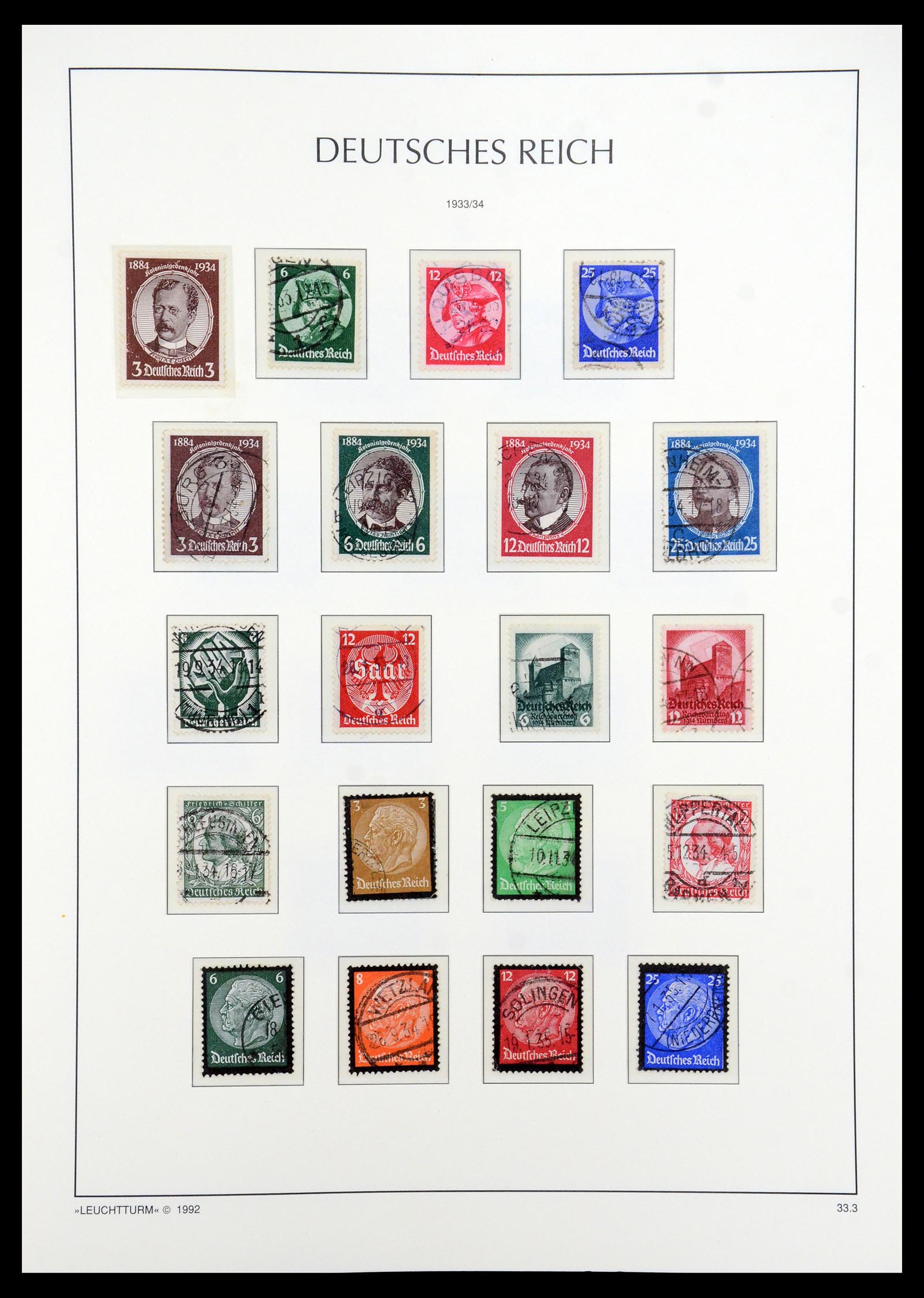 35884 004 - Postzegelverzameling 35884 Duitse Rijk 1933-1945.