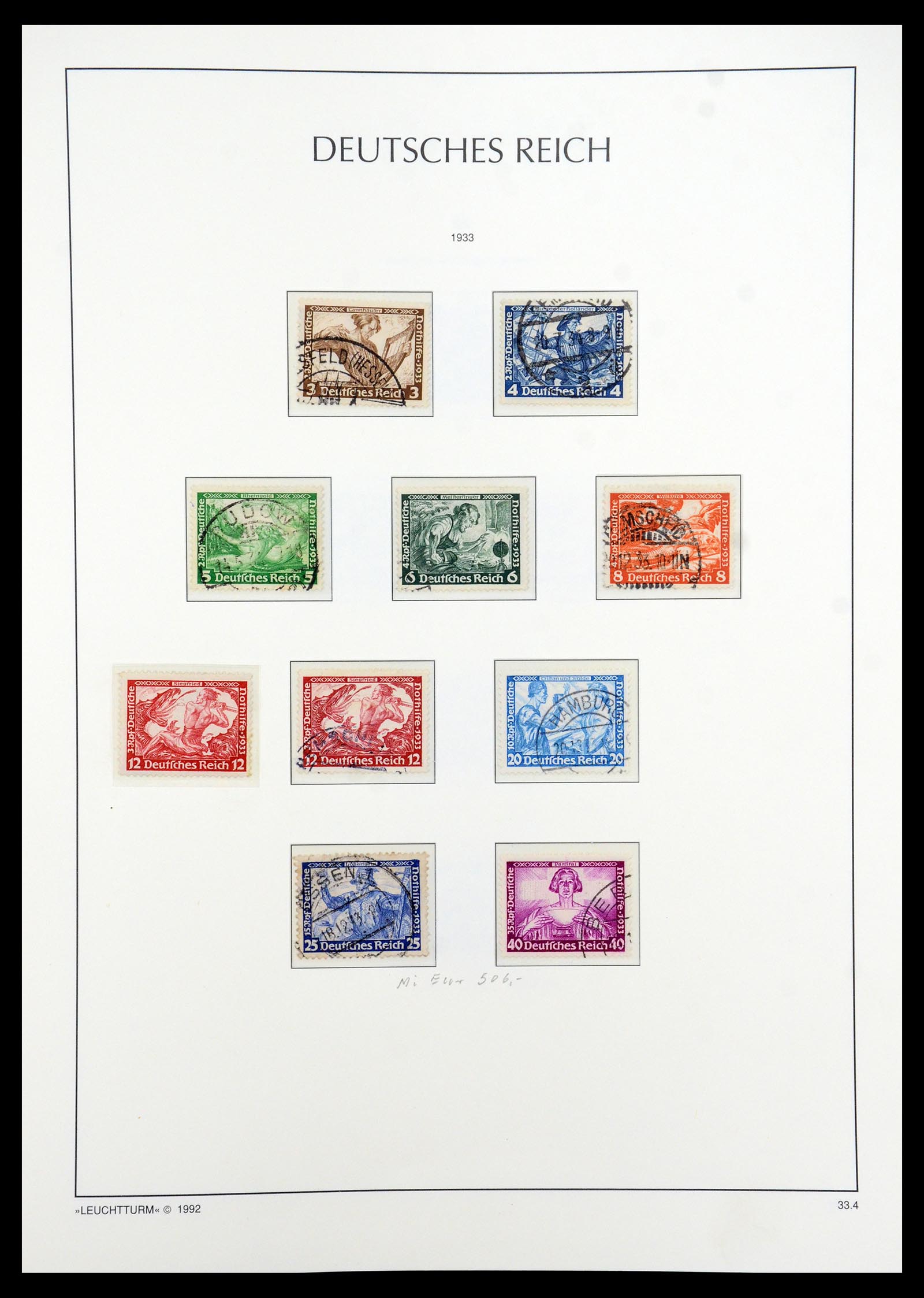 35884 005 - Postzegelverzameling 35884 Duitse Rijk 1933-1945.