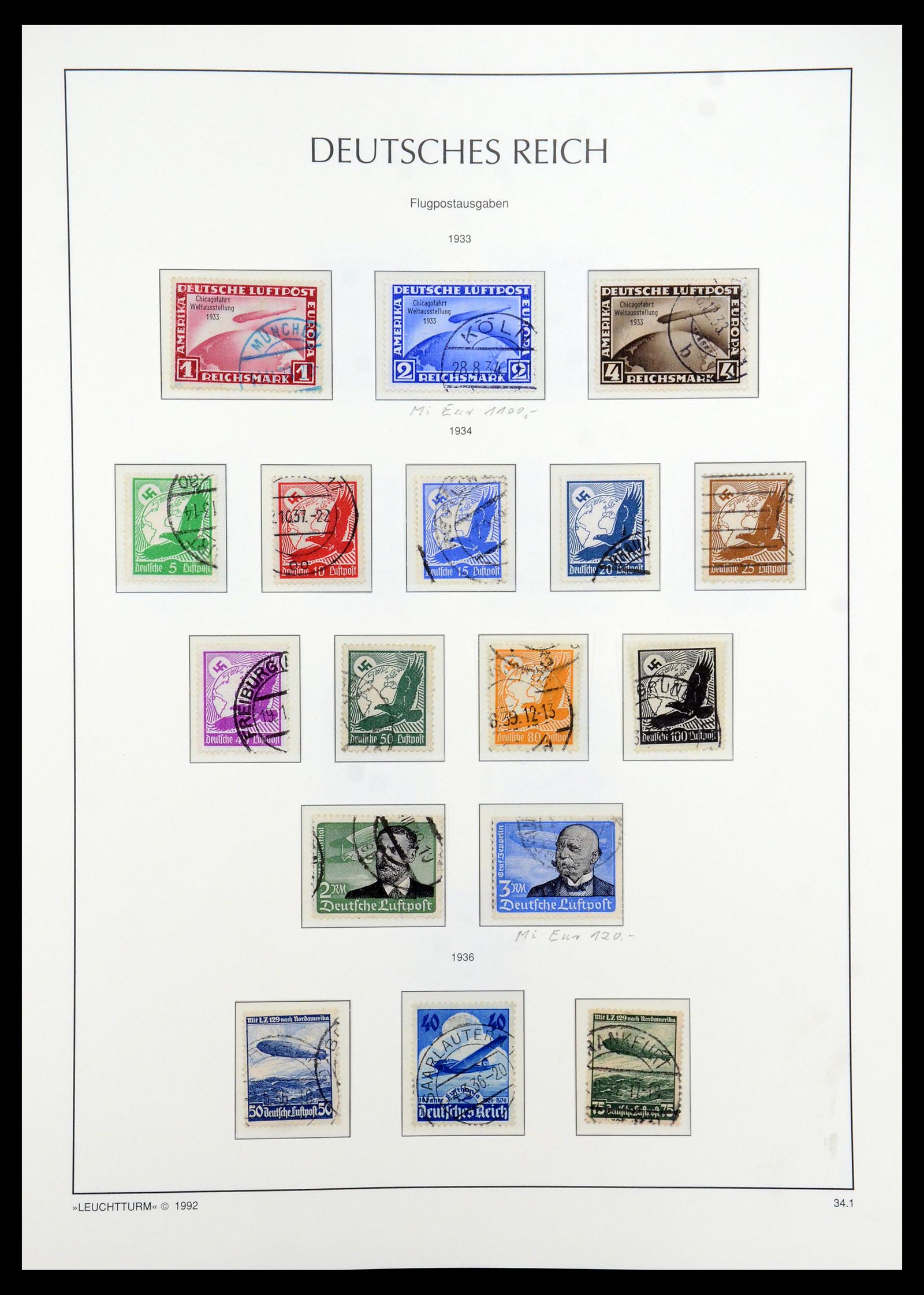 35884 007 - Postzegelverzameling 35884 Duitse Rijk 1933-1945.