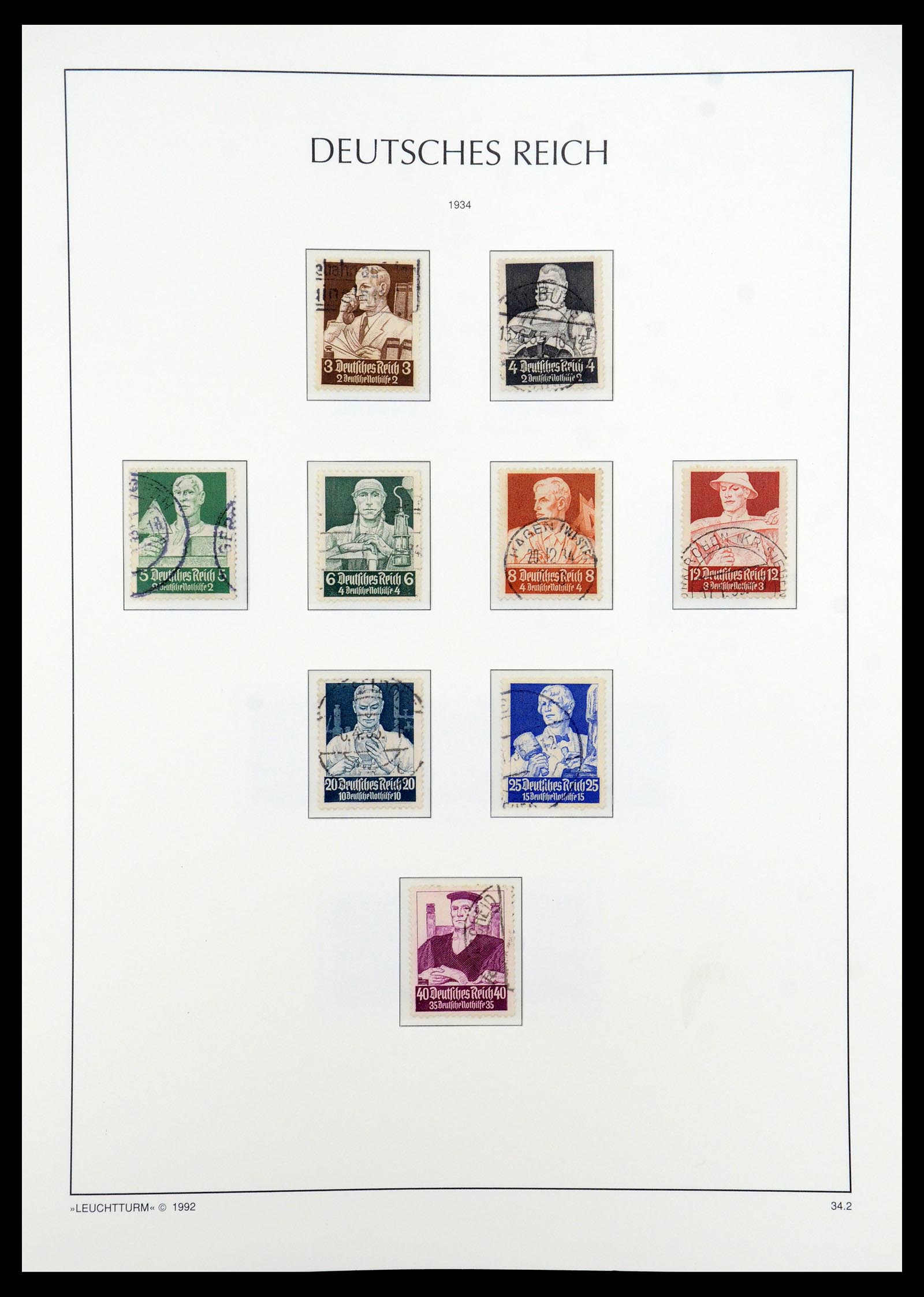 35884 008 - Postzegelverzameling 35884 Duitse Rijk 1933-1945.