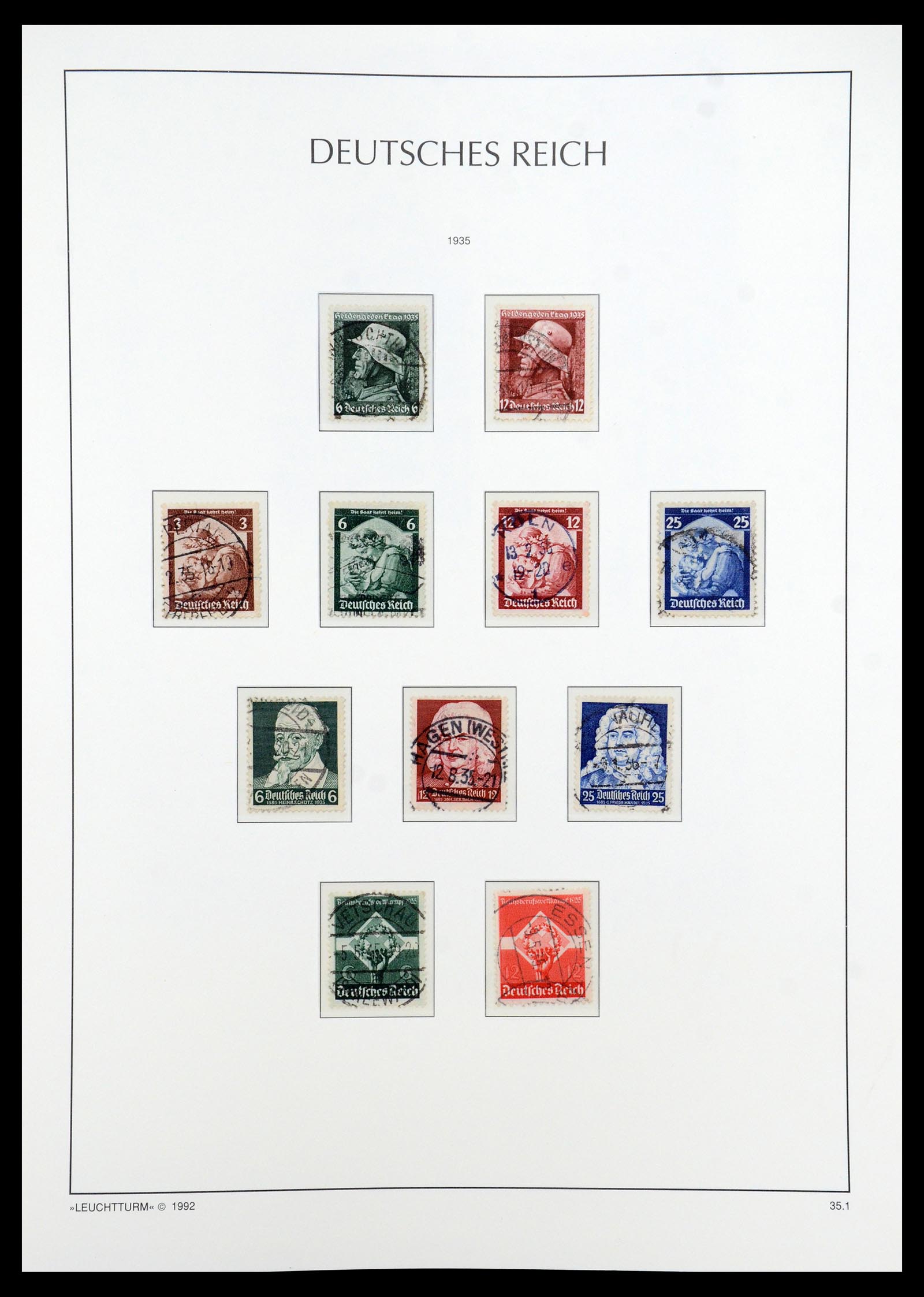 35884 009 - Stamp Collection 35884 German Reich 1933-1945.