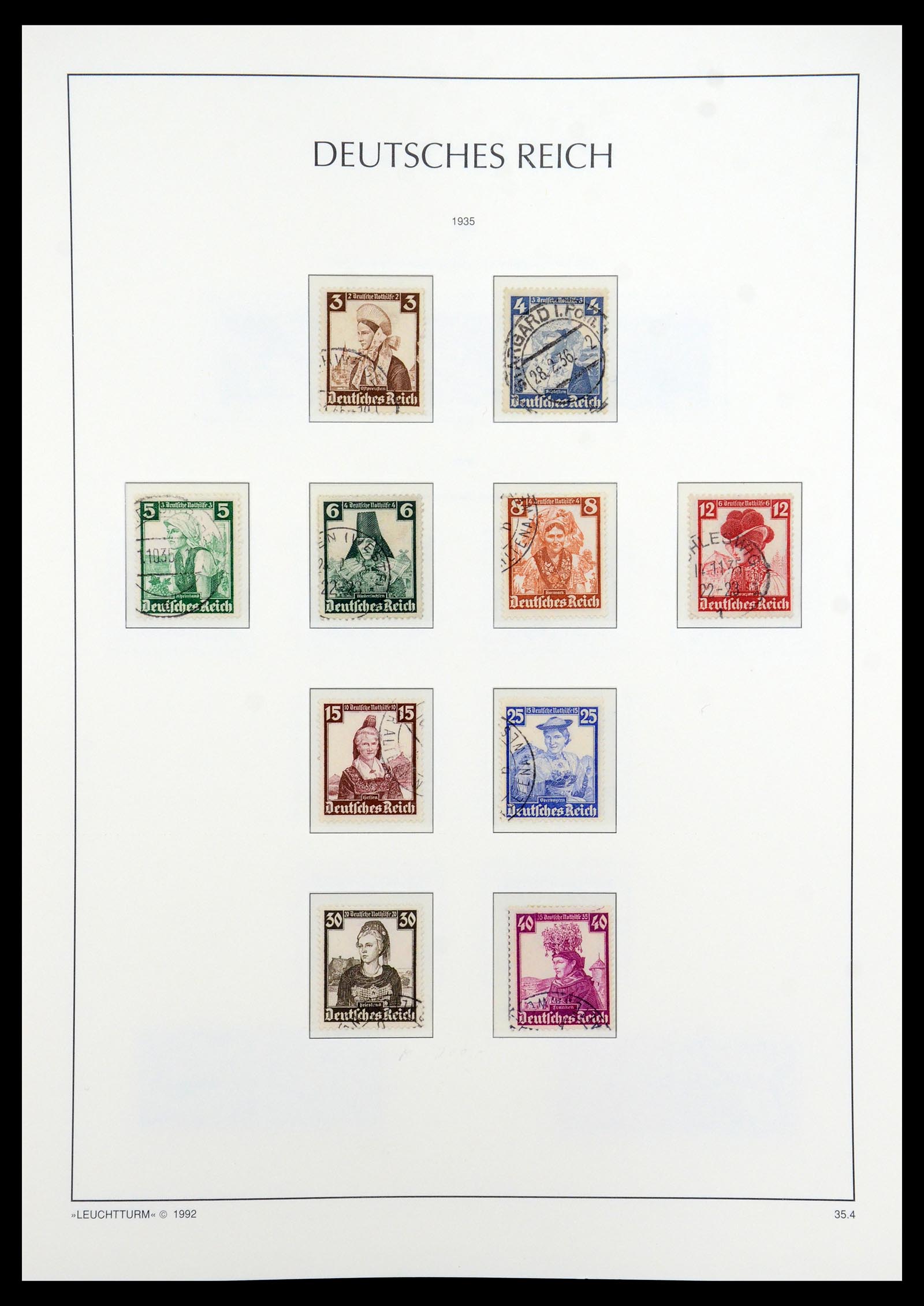 35884 012 - Postzegelverzameling 35884 Duitse Rijk 1933-1945.