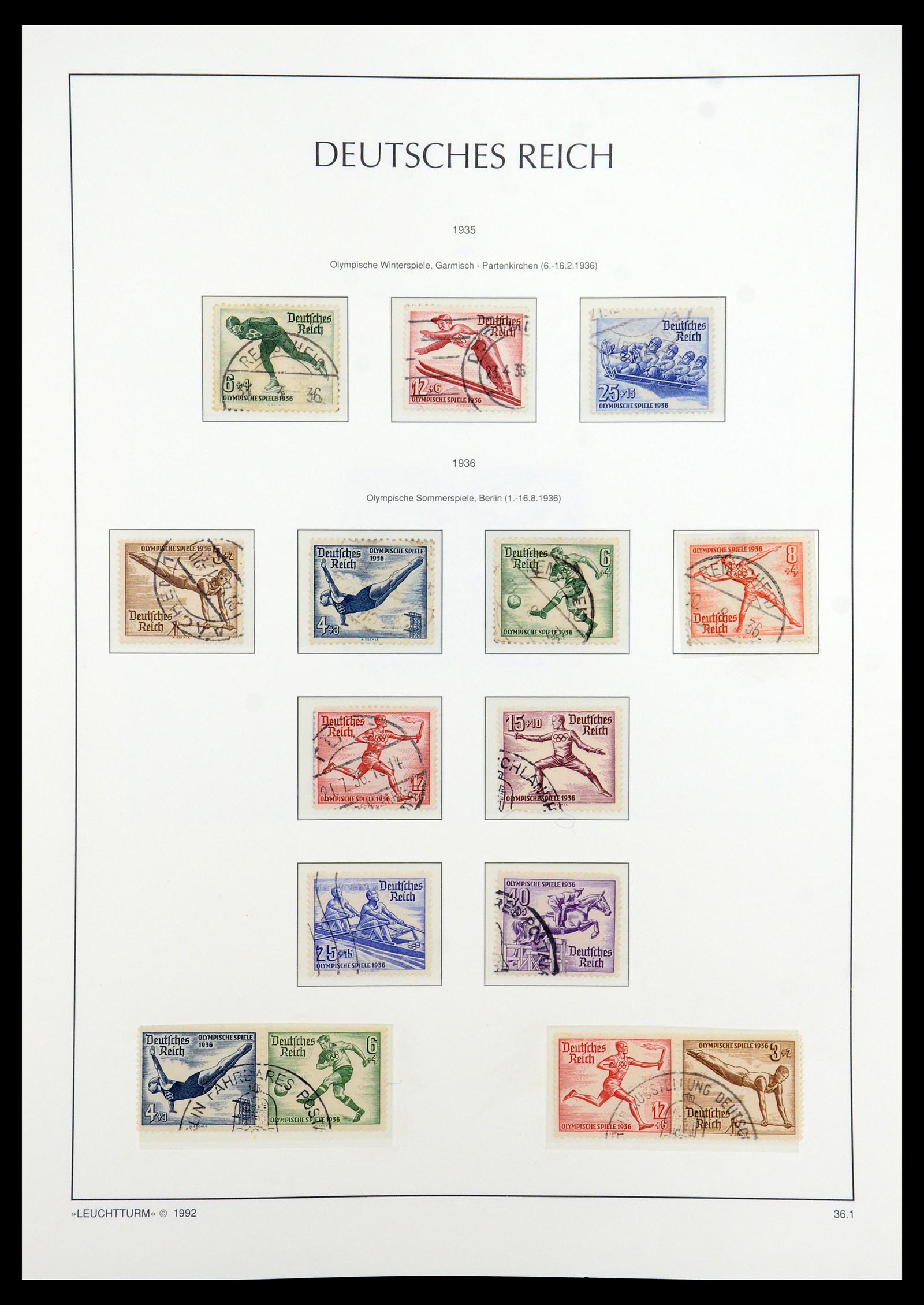 35884 013 - Postzegelverzameling 35884 Duitse Rijk 1933-1945.