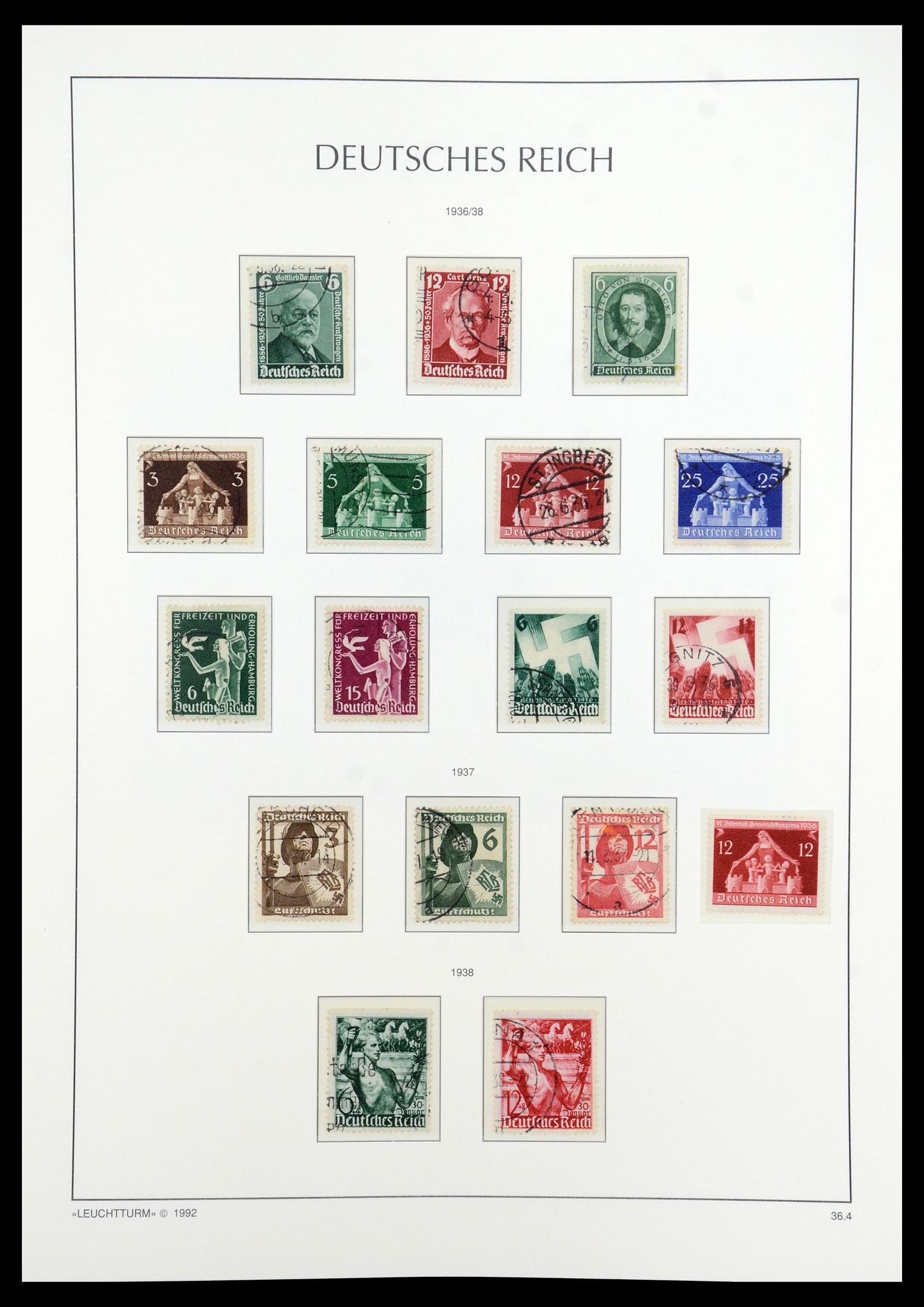 35884 016 - Stamp Collection 35884 German Reich 1933-1945.