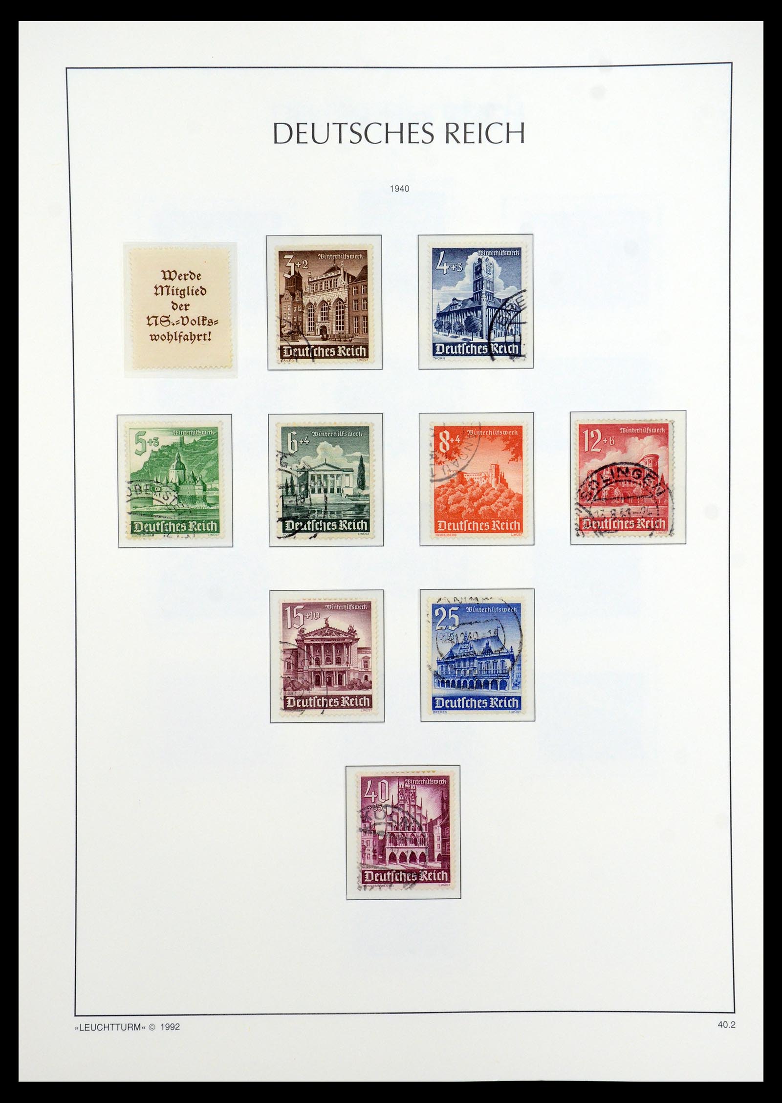 35884 033 - Stamp Collection 35884 German Reich 1933-1945.