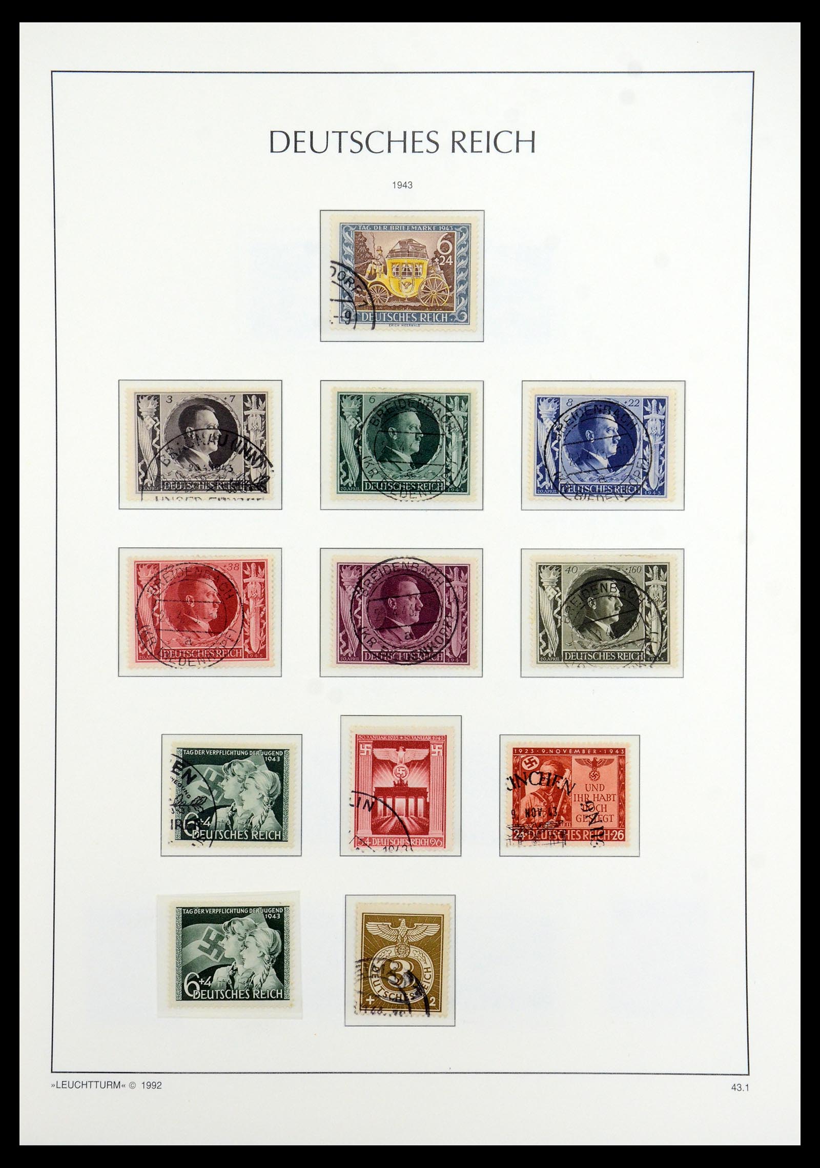 35884 039 - Stamp Collection 35884 German Reich 1933-1945.