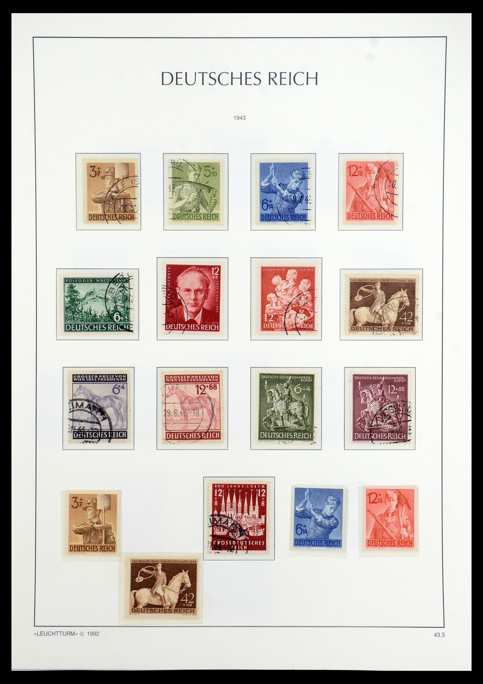 35884 041 - Stamp Collection 35884 German Reich 1933-1945.