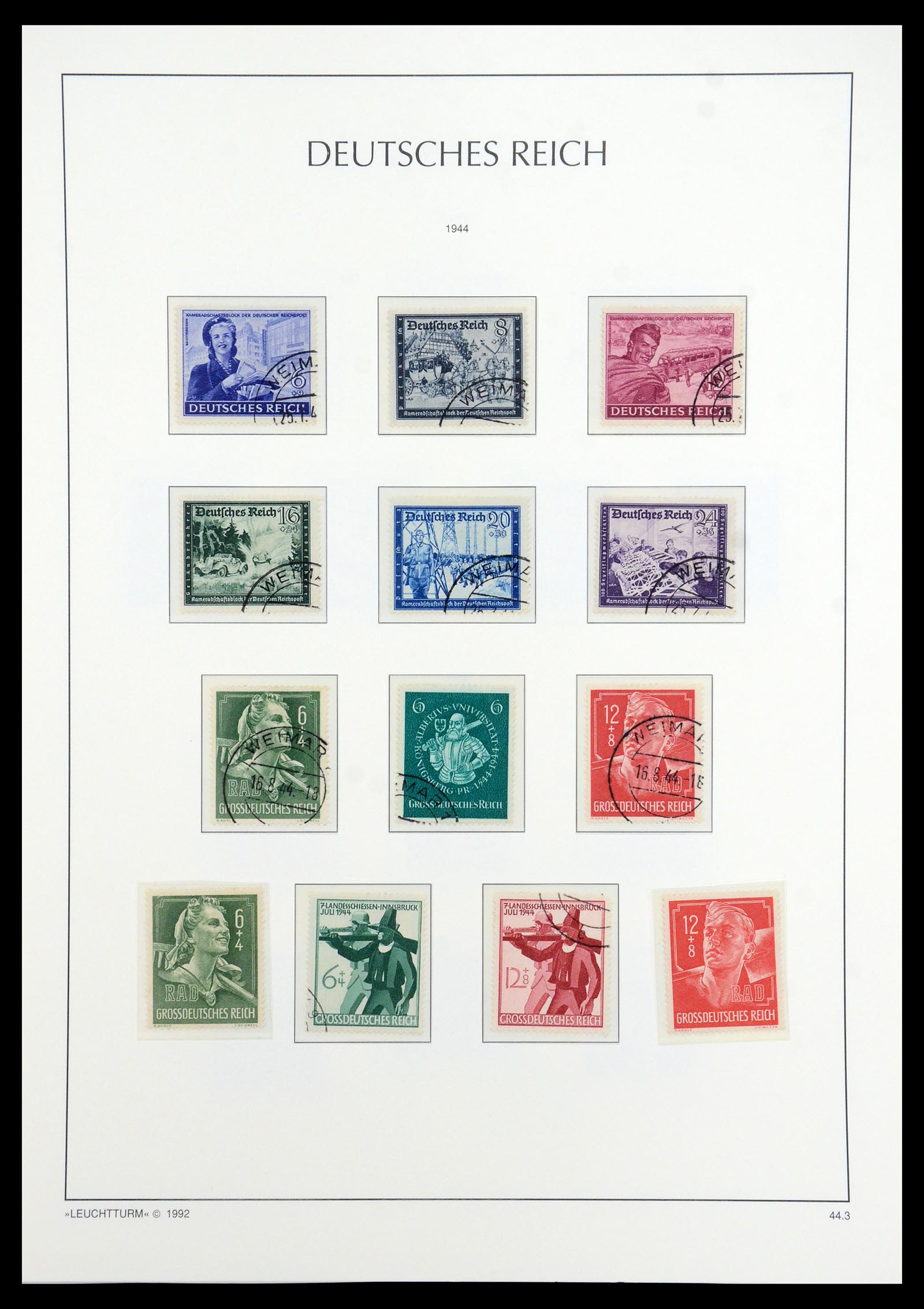35884 044 - Stamp Collection 35884 German Reich 1933-1945.