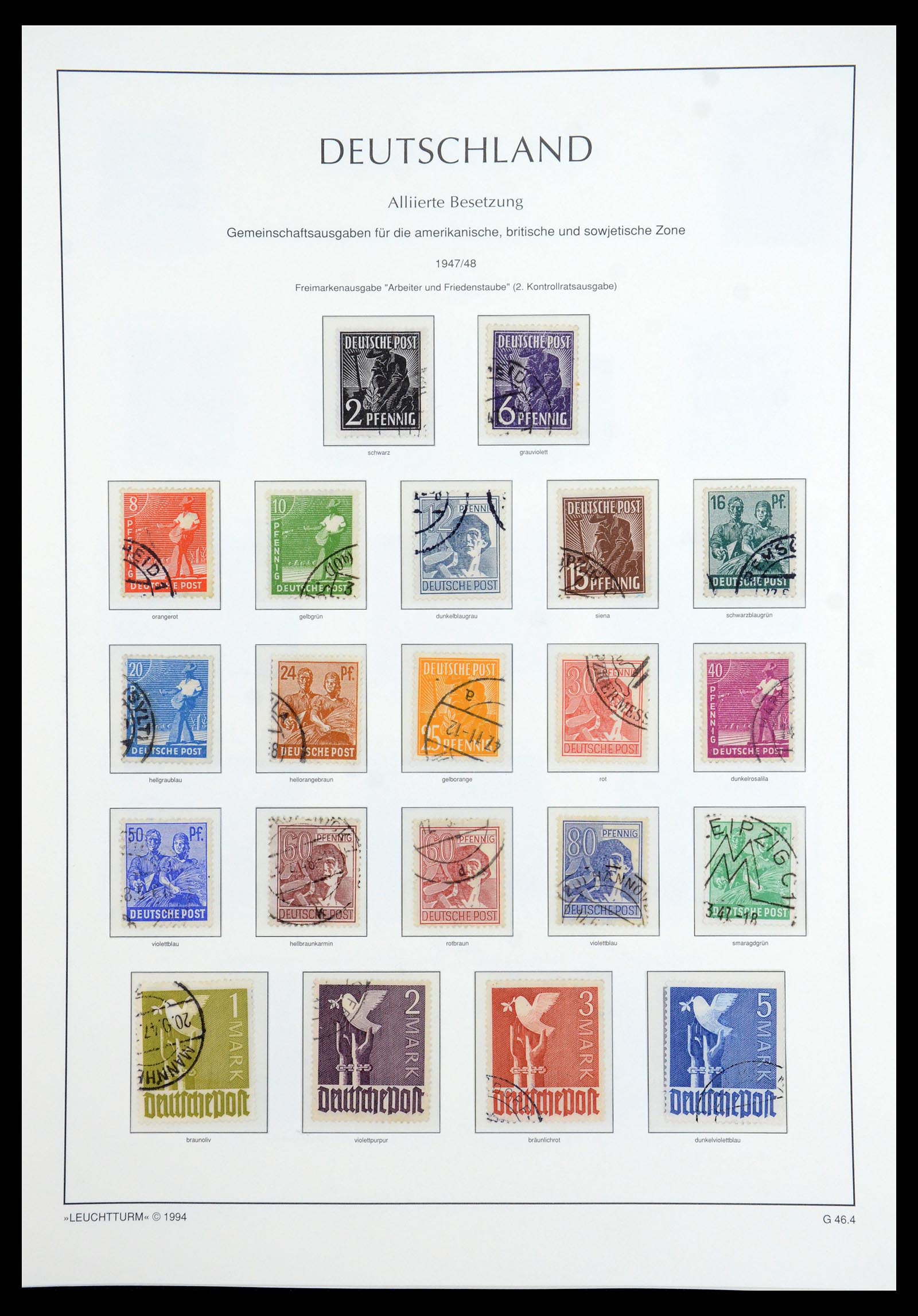 35884 056 - Stamp Collection 35884 German Reich 1933-1945.