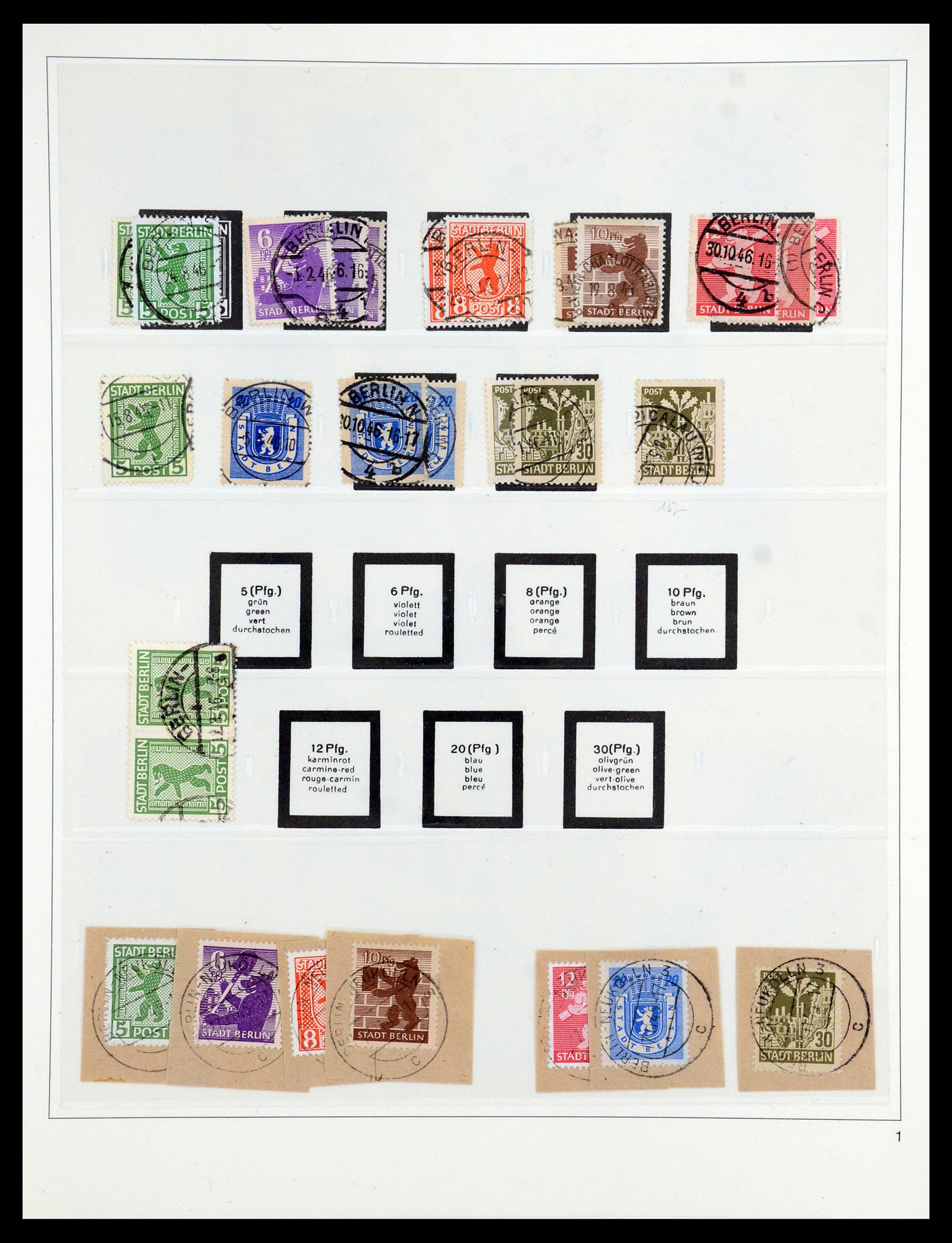 35885 001 - Postzegelverzameling 35885 Duitsland Sovjet Zone 1945-1949.