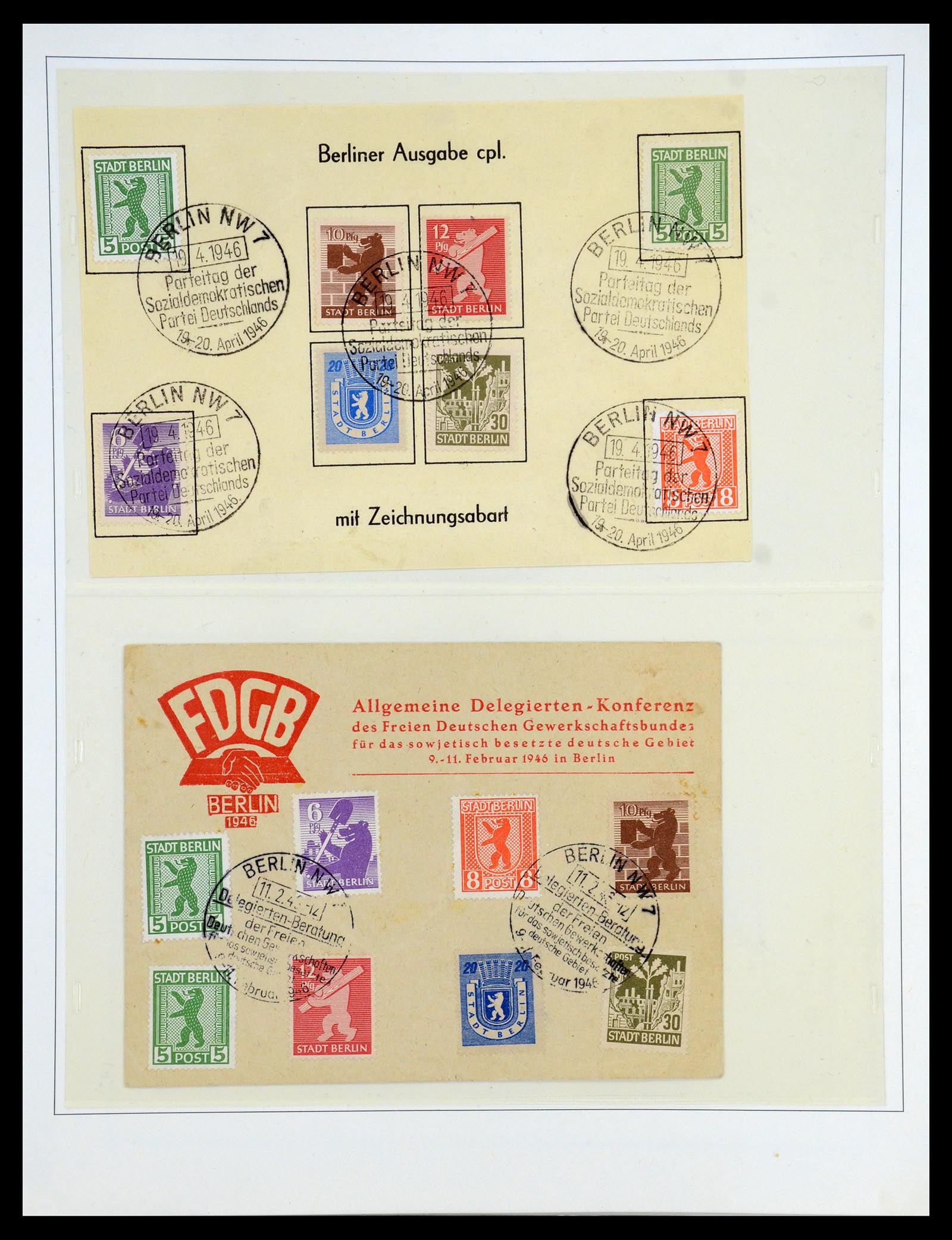 35885 003 - Postzegelverzameling 35885 Duitsland Sovjet Zone 1945-1949.