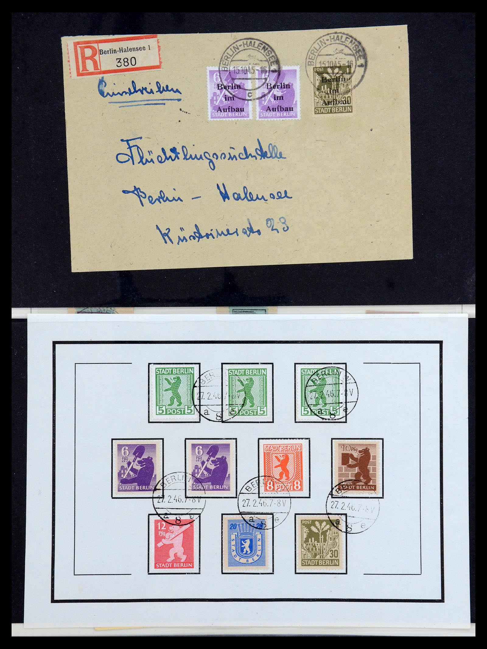 35885 004 - Postzegelverzameling 35885 Duitsland Sovjet Zone 1945-1949.
