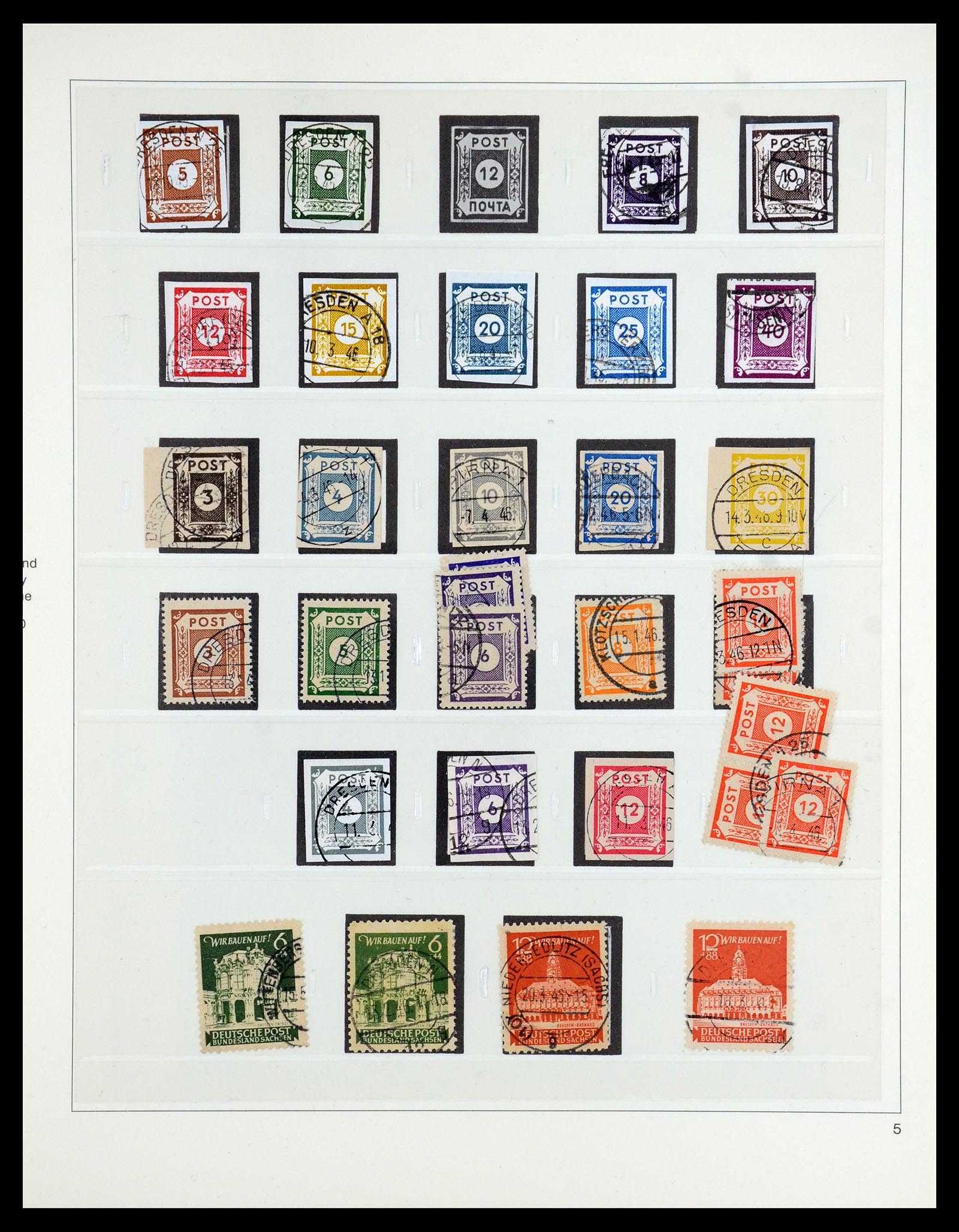 35885 010 - Postzegelverzameling 35885 Duitsland Sovjet Zone 1945-1949.