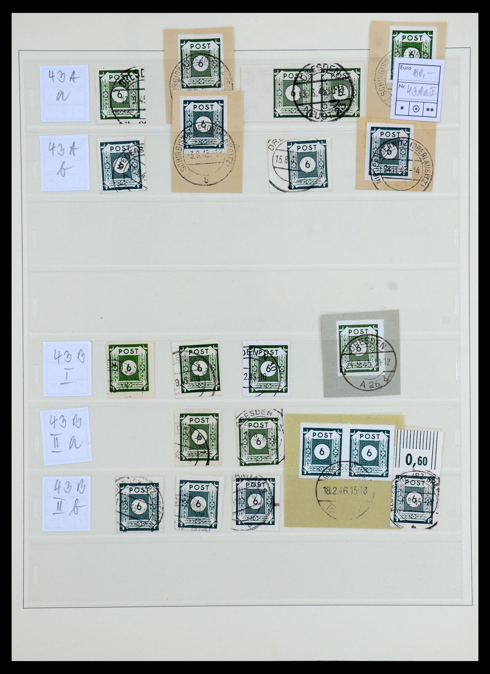 35885 012 - Postzegelverzameling 35885 Duitsland Sovjet Zone 1945-1949.