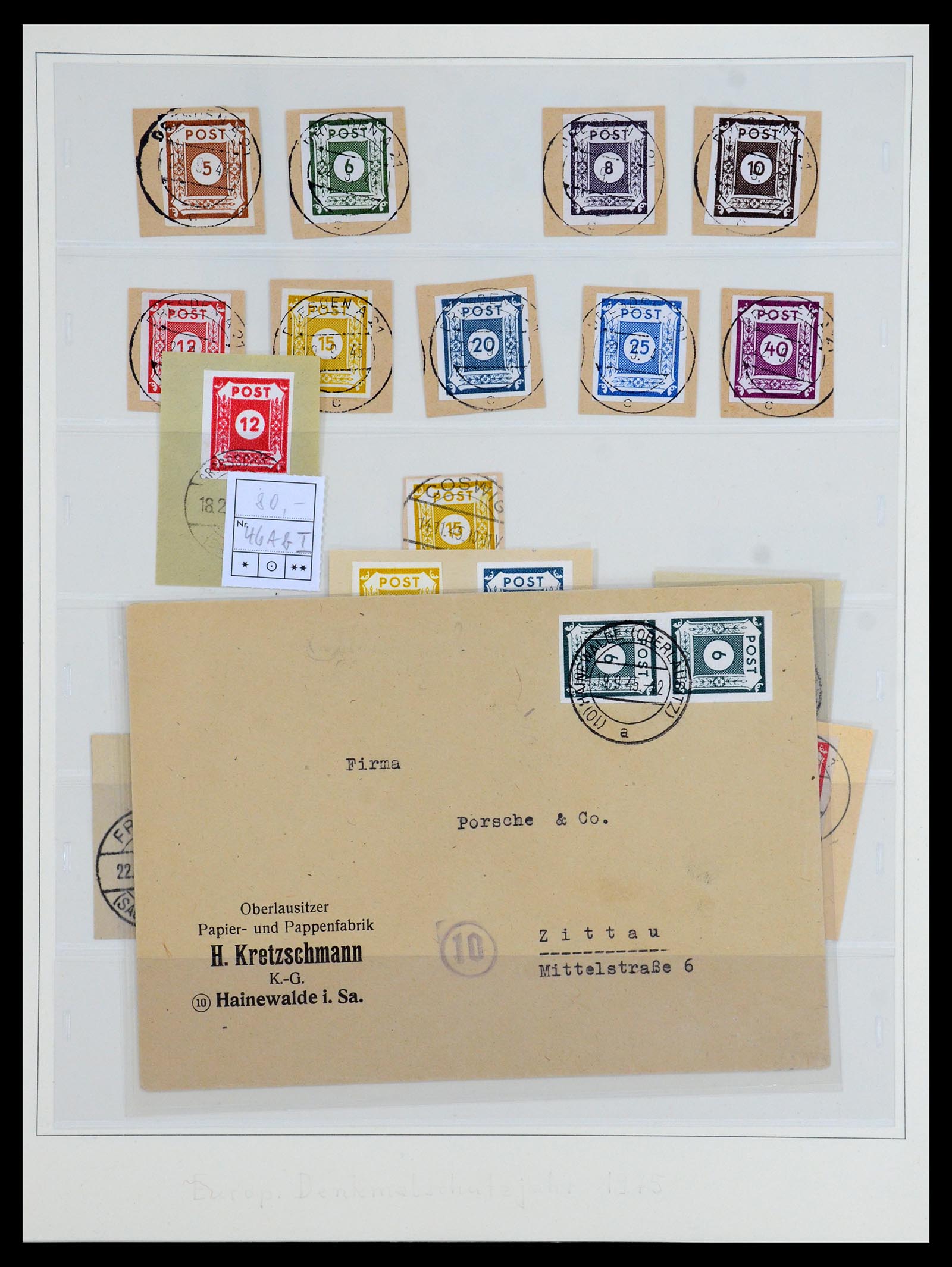 35885 013 - Postzegelverzameling 35885 Duitsland Sovjet Zone 1945-1949.
