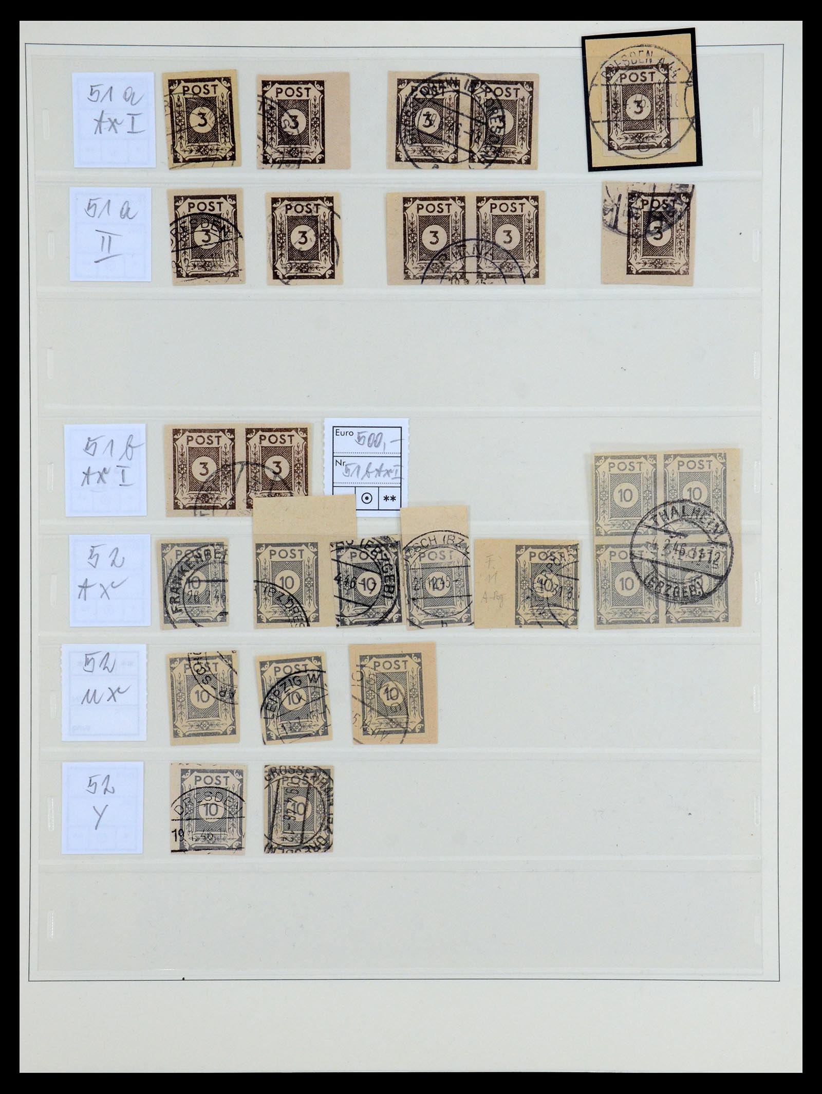35885 014 - Postzegelverzameling 35885 Duitsland Sovjet Zone 1945-1949.