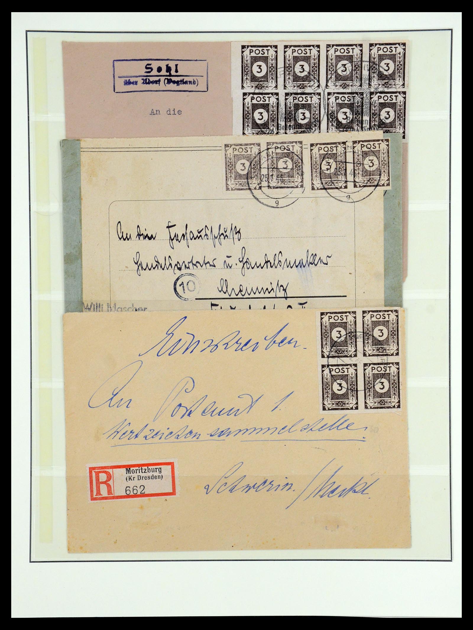 35885 015 - Postzegelverzameling 35885 Duitsland Sovjet Zone 1945-1949.