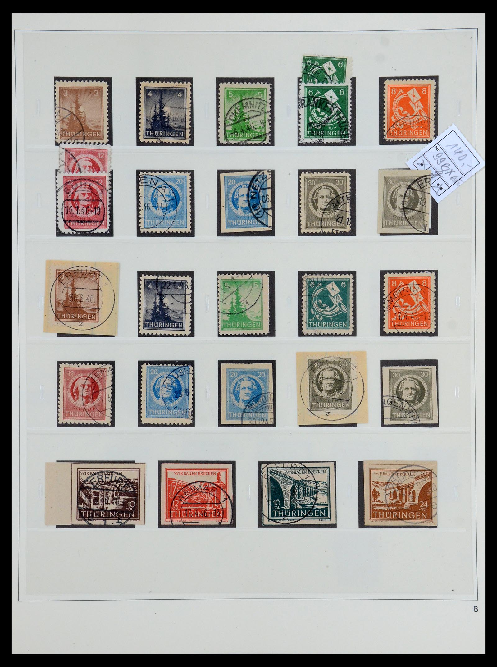 35885 018 - Postzegelverzameling 35885 Duitsland Sovjet Zone 1945-1949.