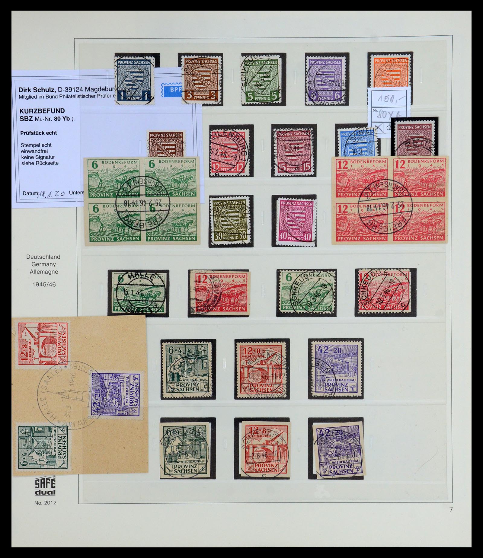 35885 020 - Postzegelverzameling 35885 Duitsland Sovjet Zone 1945-1949.