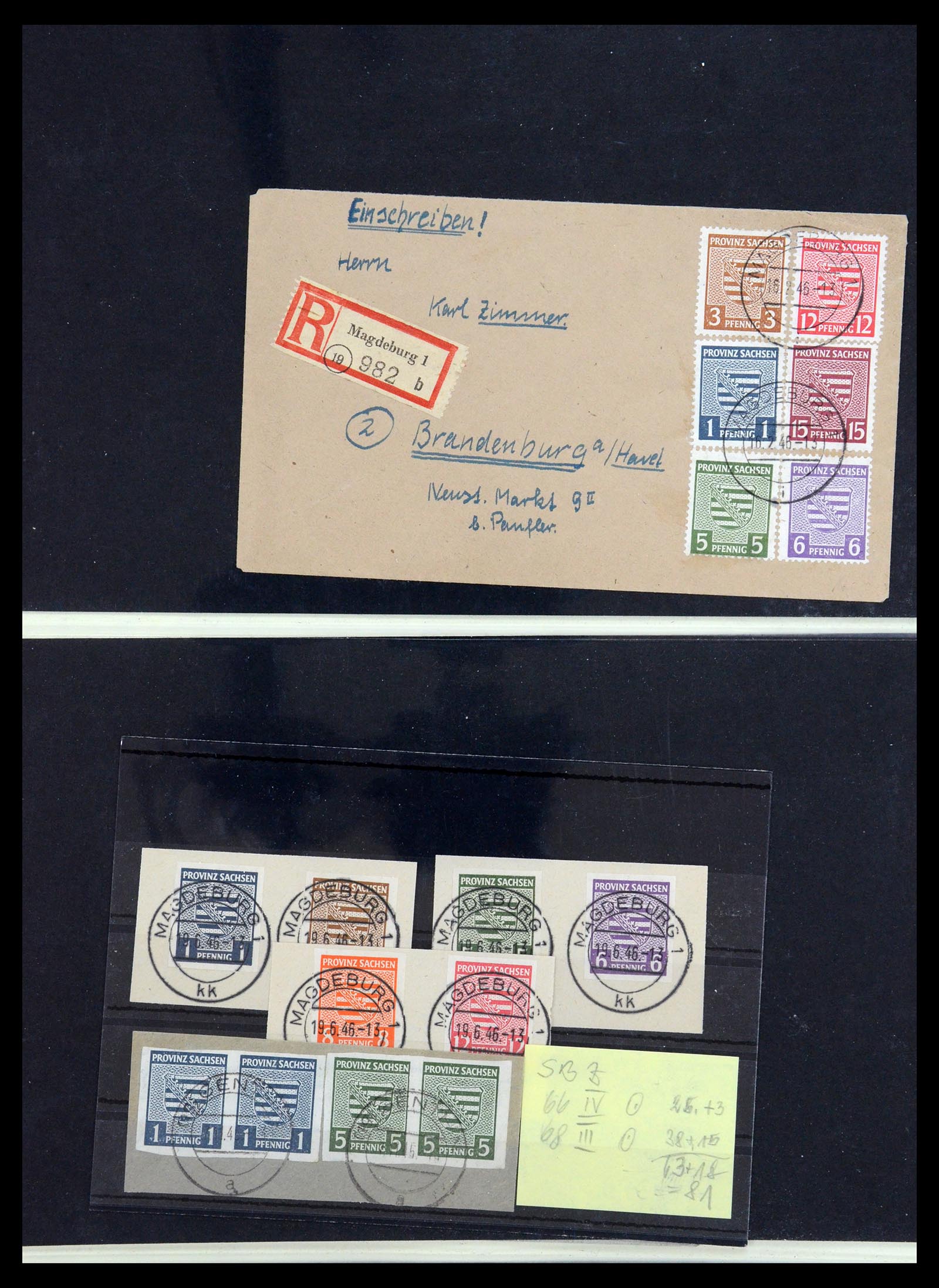 35885 023 - Stamp Collection 35885 Germany Soviet Zone 1945-1949.