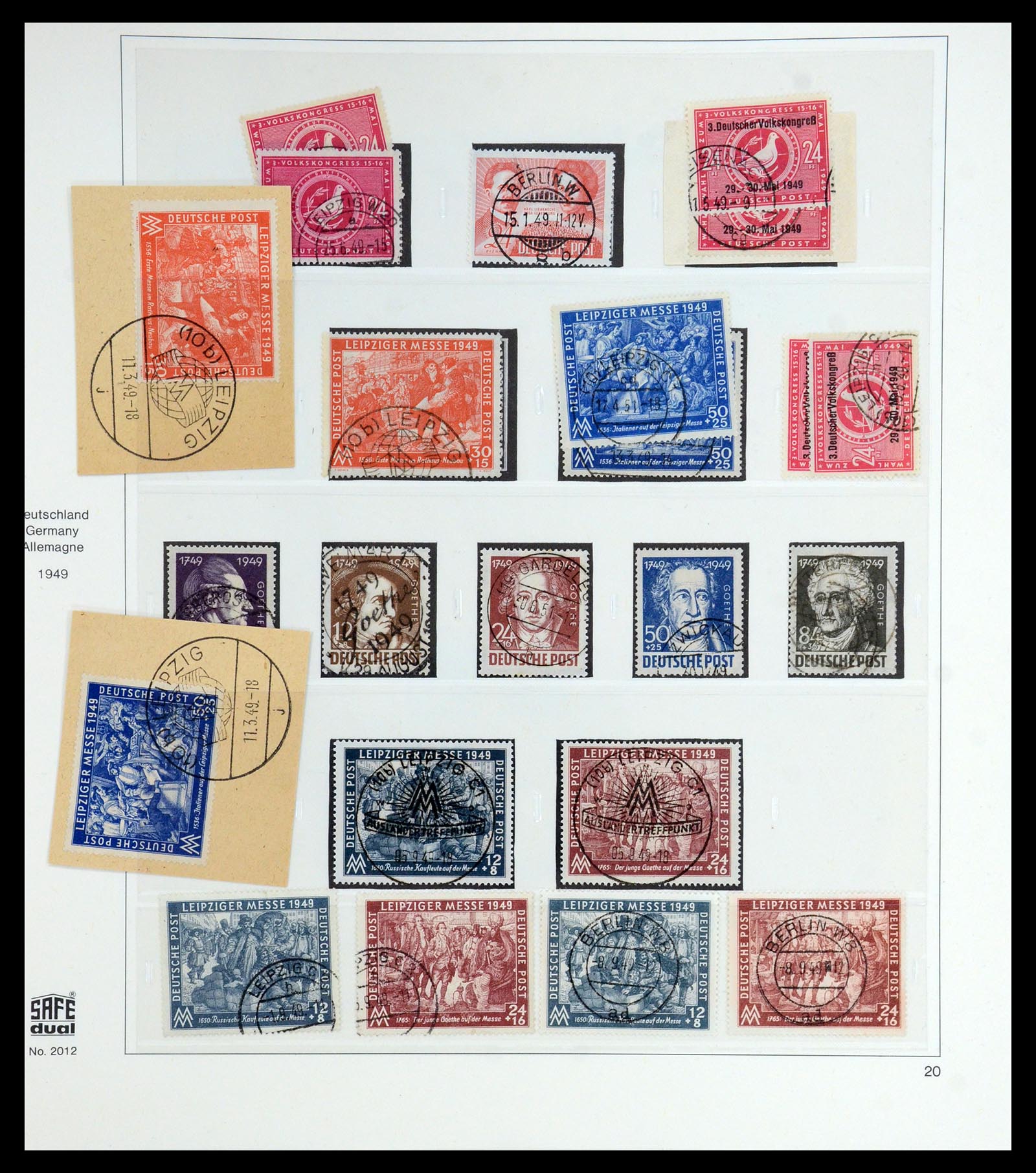35885 044 - Stamp Collection 35885 Germany Soviet Zone 1945-1949.
