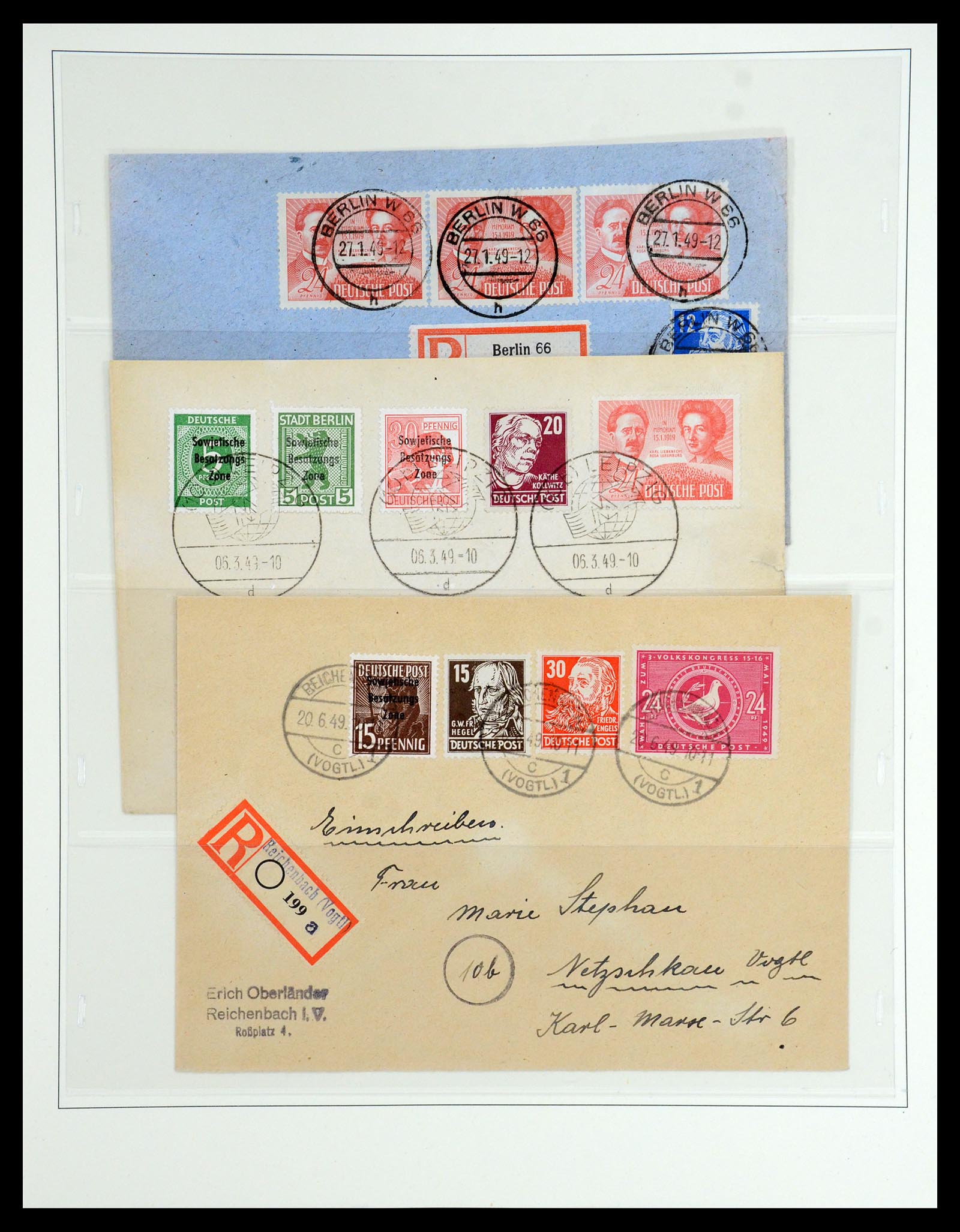 35885 045 - Stamp Collection 35885 Germany Soviet Zone 1945-1949.
