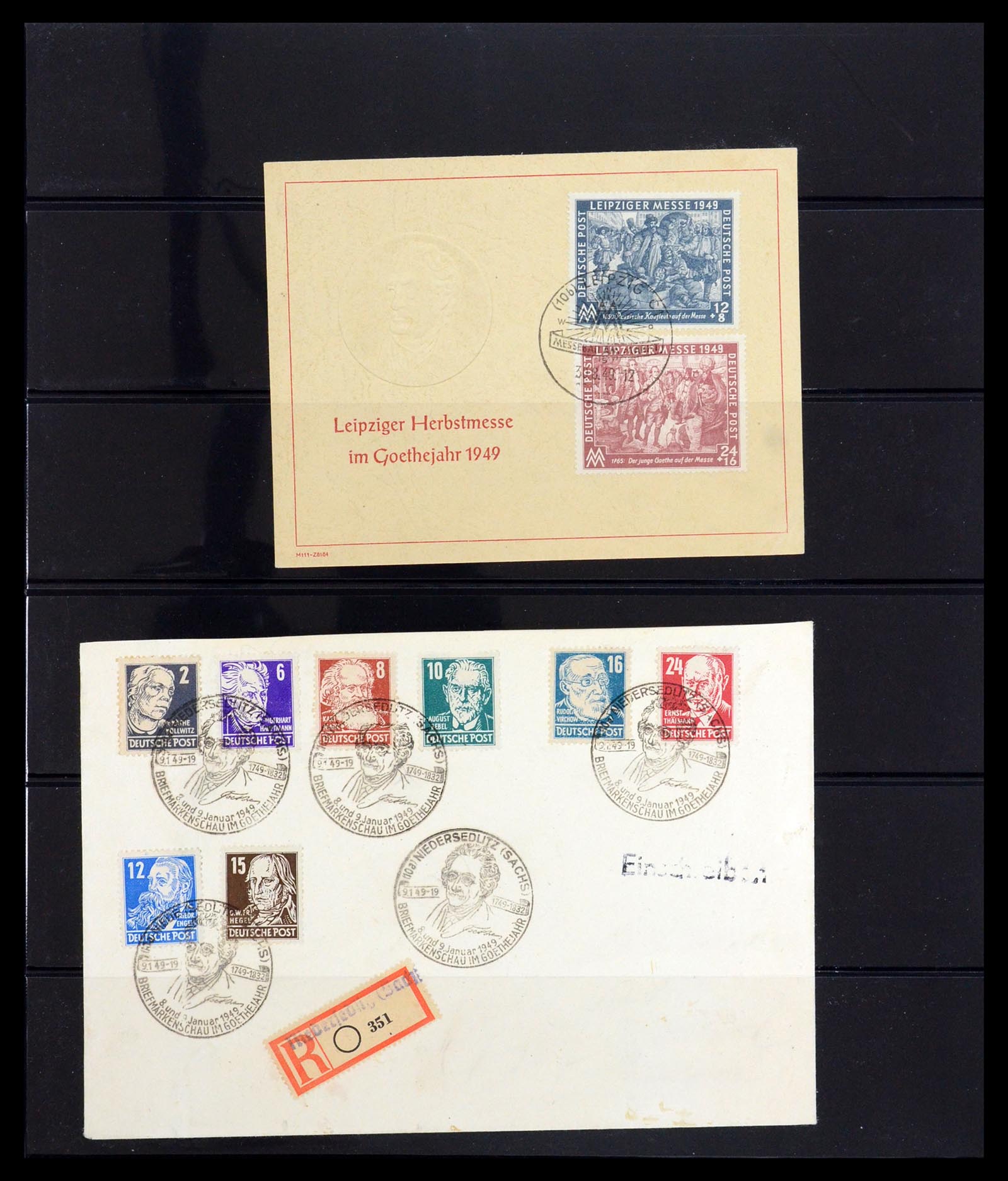 35885 052 - Stamp Collection 35885 Germany Soviet Zone 1945-1949.