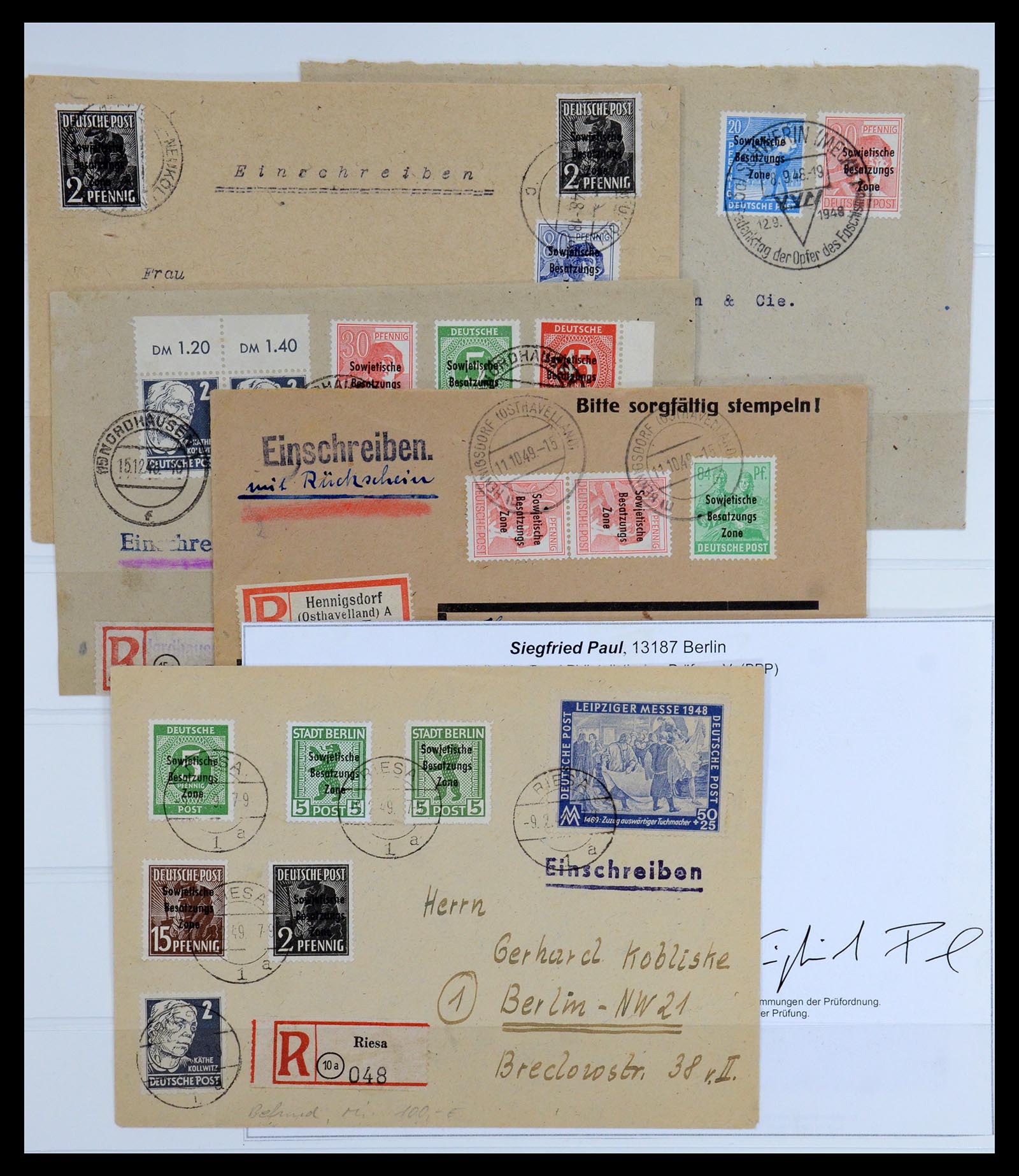 35885 061 - Stamp Collection 35885 Germany Soviet Zone 1945-1949.