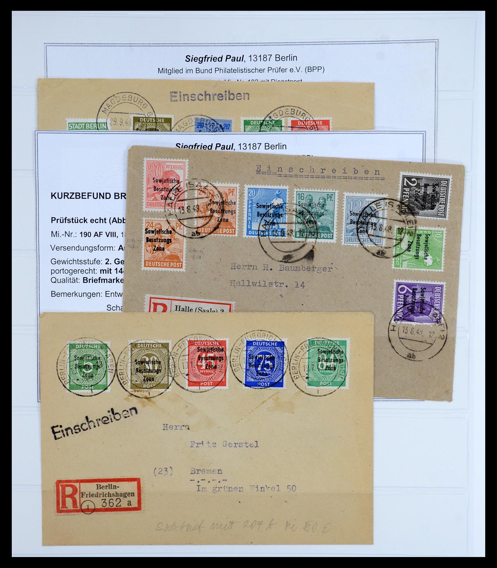 35885 062 - Stamp Collection 35885 Germany Soviet Zone 1945-1949.