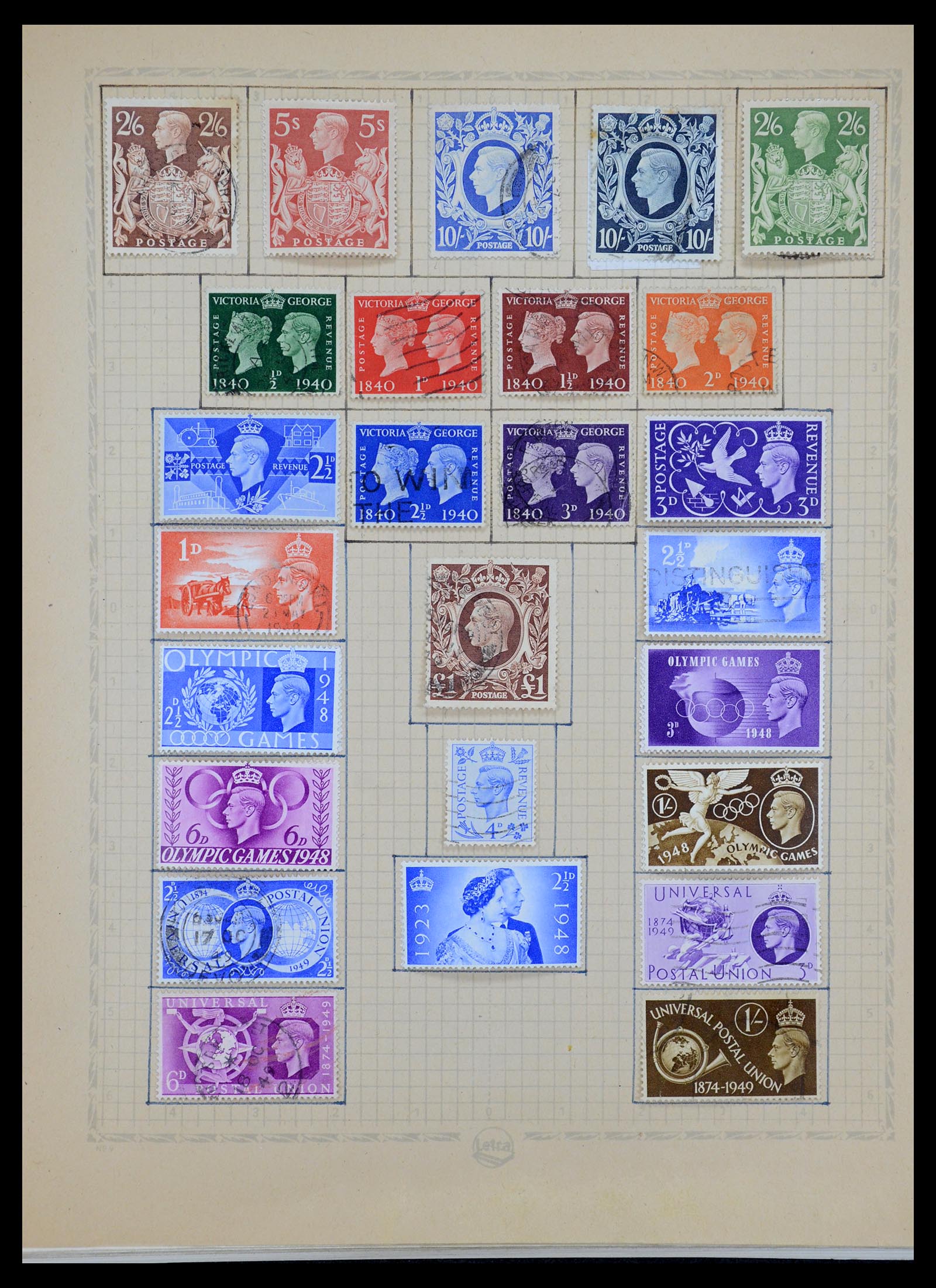 35886 044 - Postzegelverzameling 35886 Wereld 1840-1990.