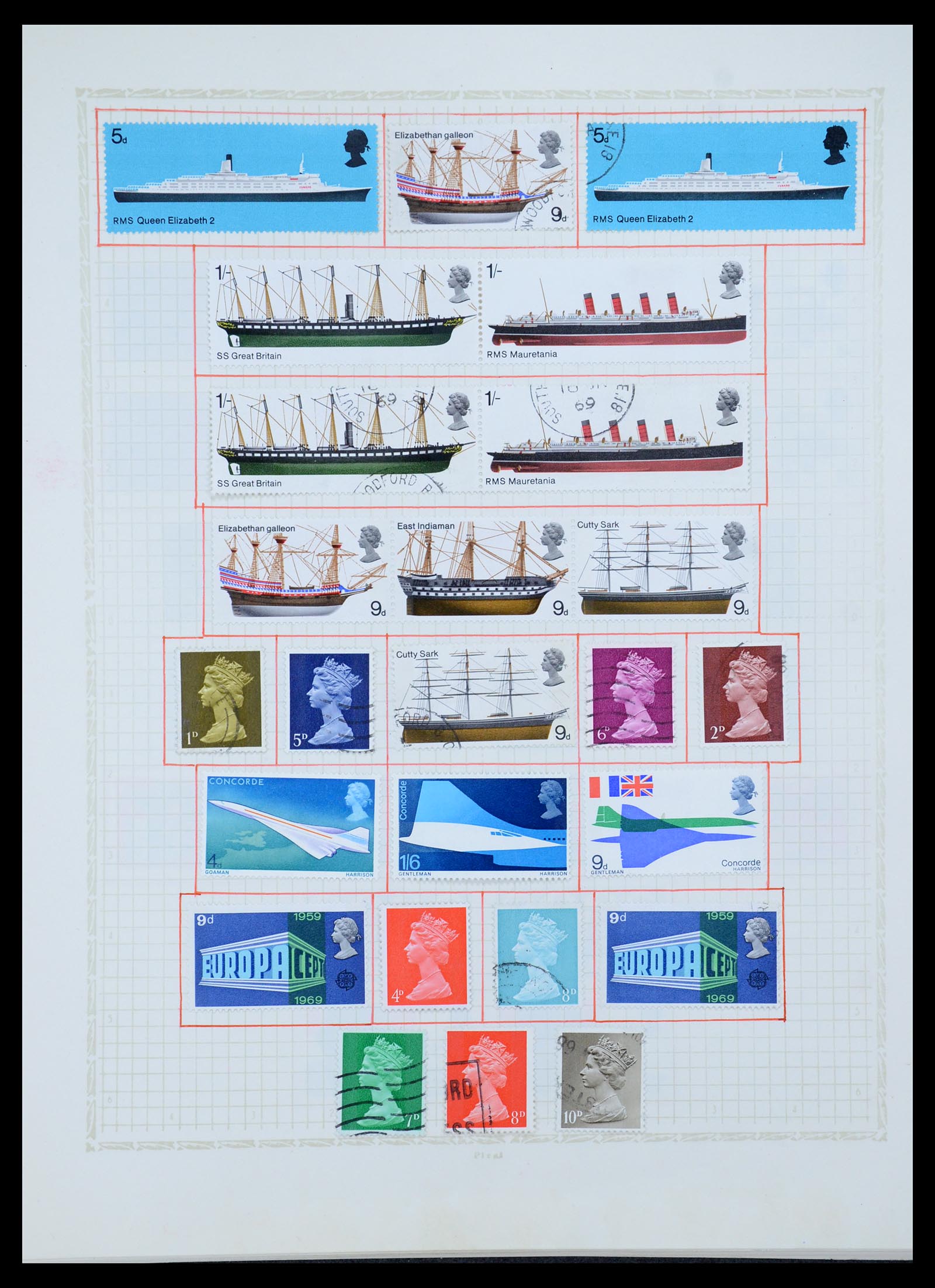 35886 057 - Postzegelverzameling 35886 Wereld 1840-1990.