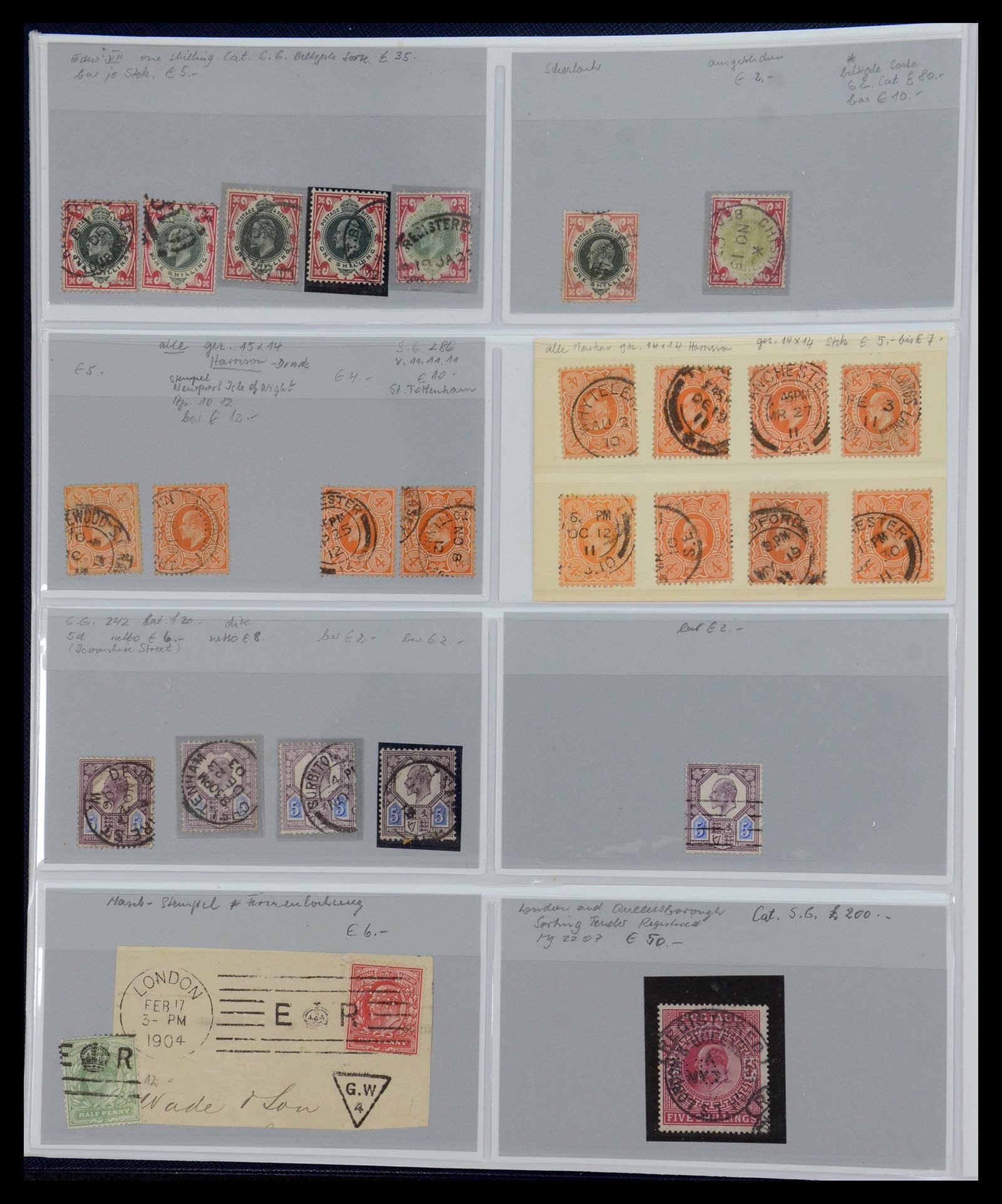 35887 010 - Postzegelverzameling 35887 Engeland en koloniën 1841-1965.