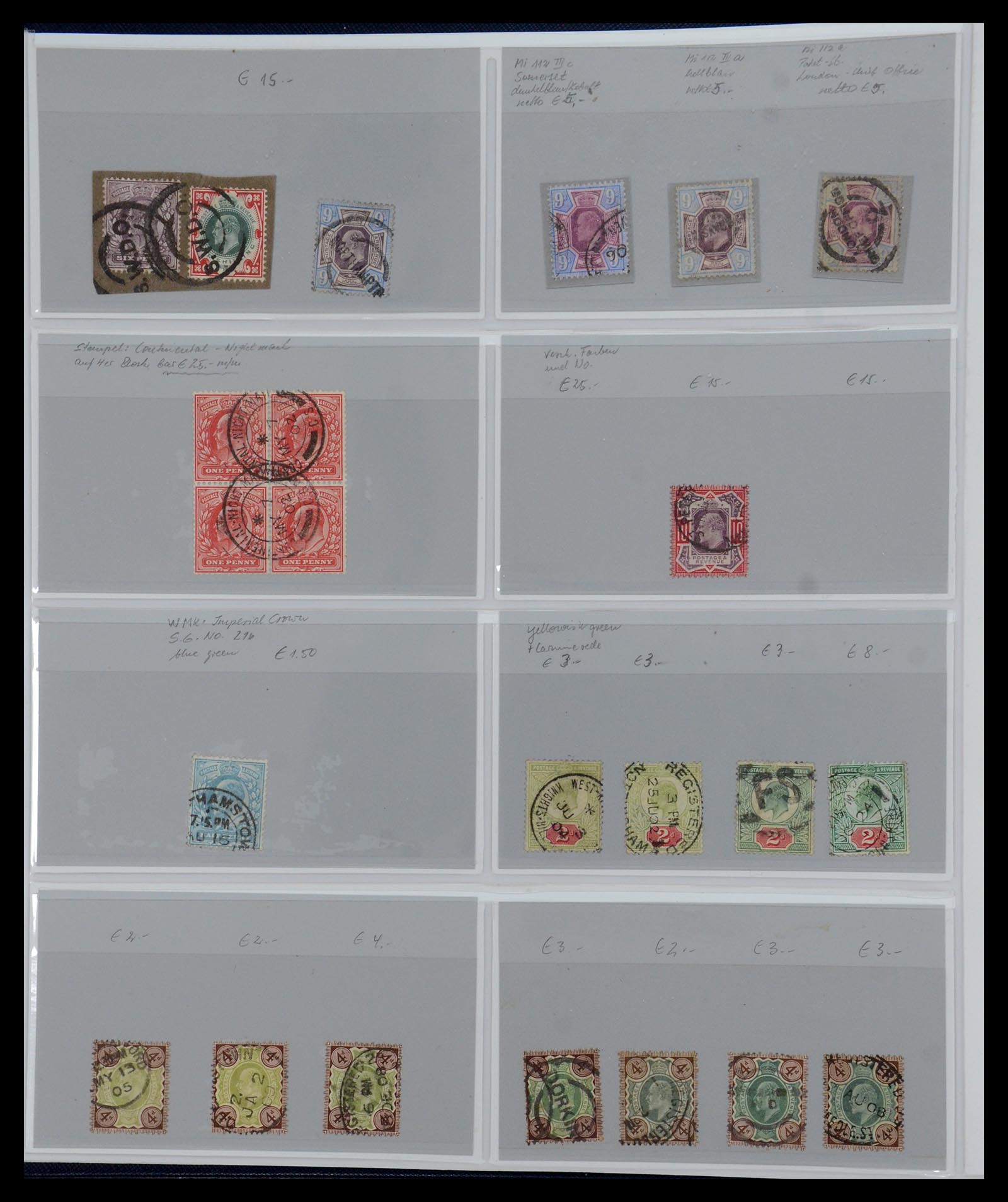 35887 012 - Postzegelverzameling 35887 Engeland en koloniën 1841-1965.