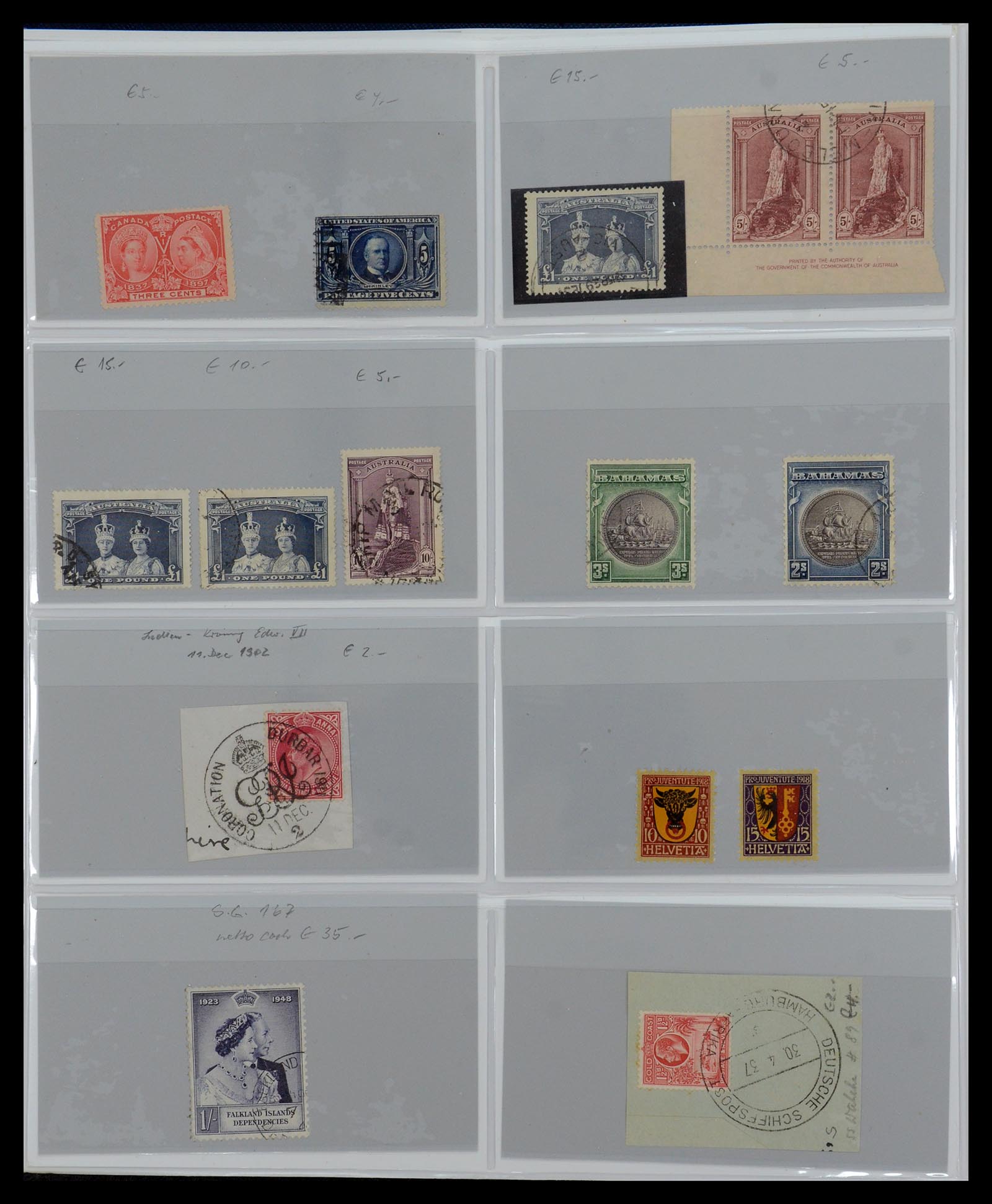 35887 026 - Postzegelverzameling 35887 Engeland en koloniën 1841-1965.