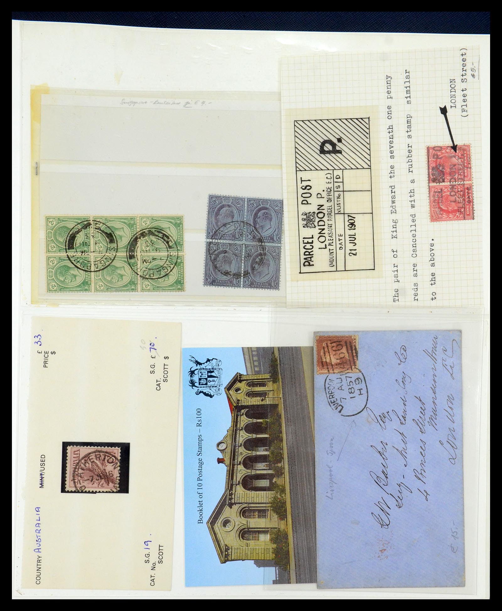 35887 027 - Postzegelverzameling 35887 Engeland en koloniën 1841-1965.