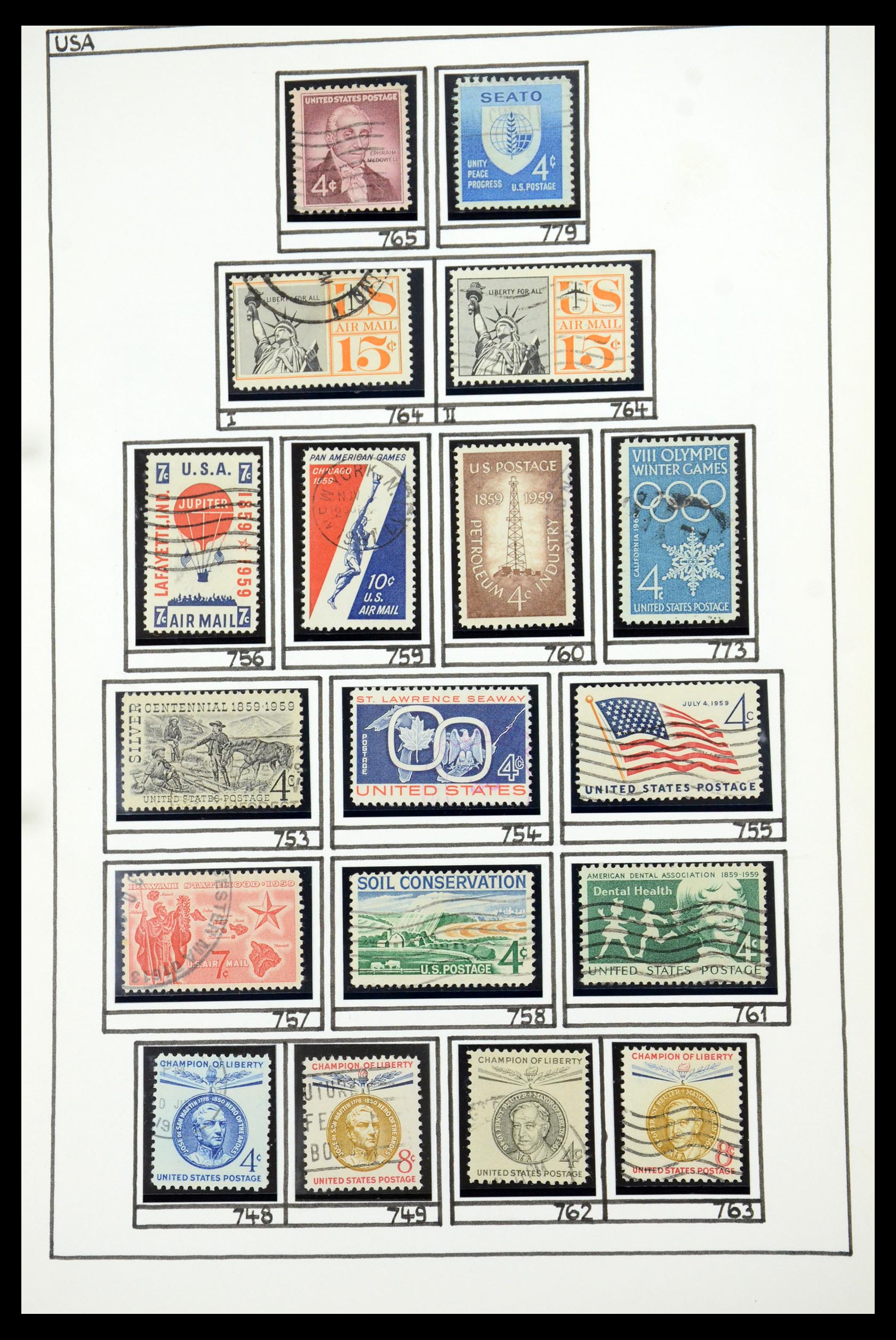35888 046 - Postzegelverzameling 35888 USA 1851-2014.
