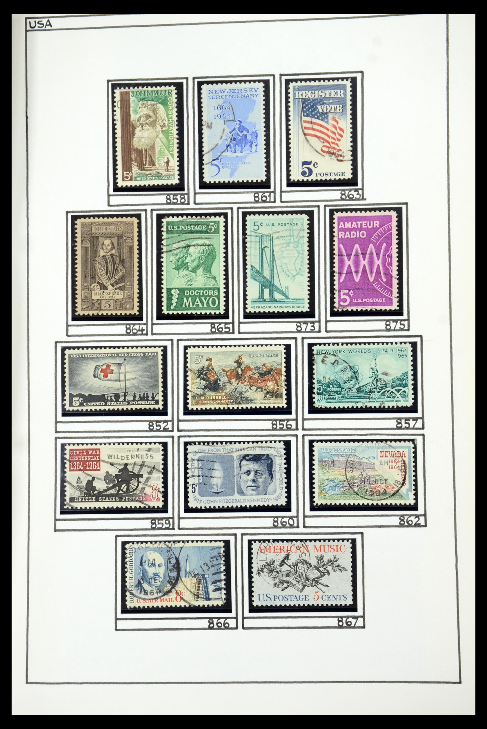 35888 052 - Stamp Collection 35888 USA 1851-2014.